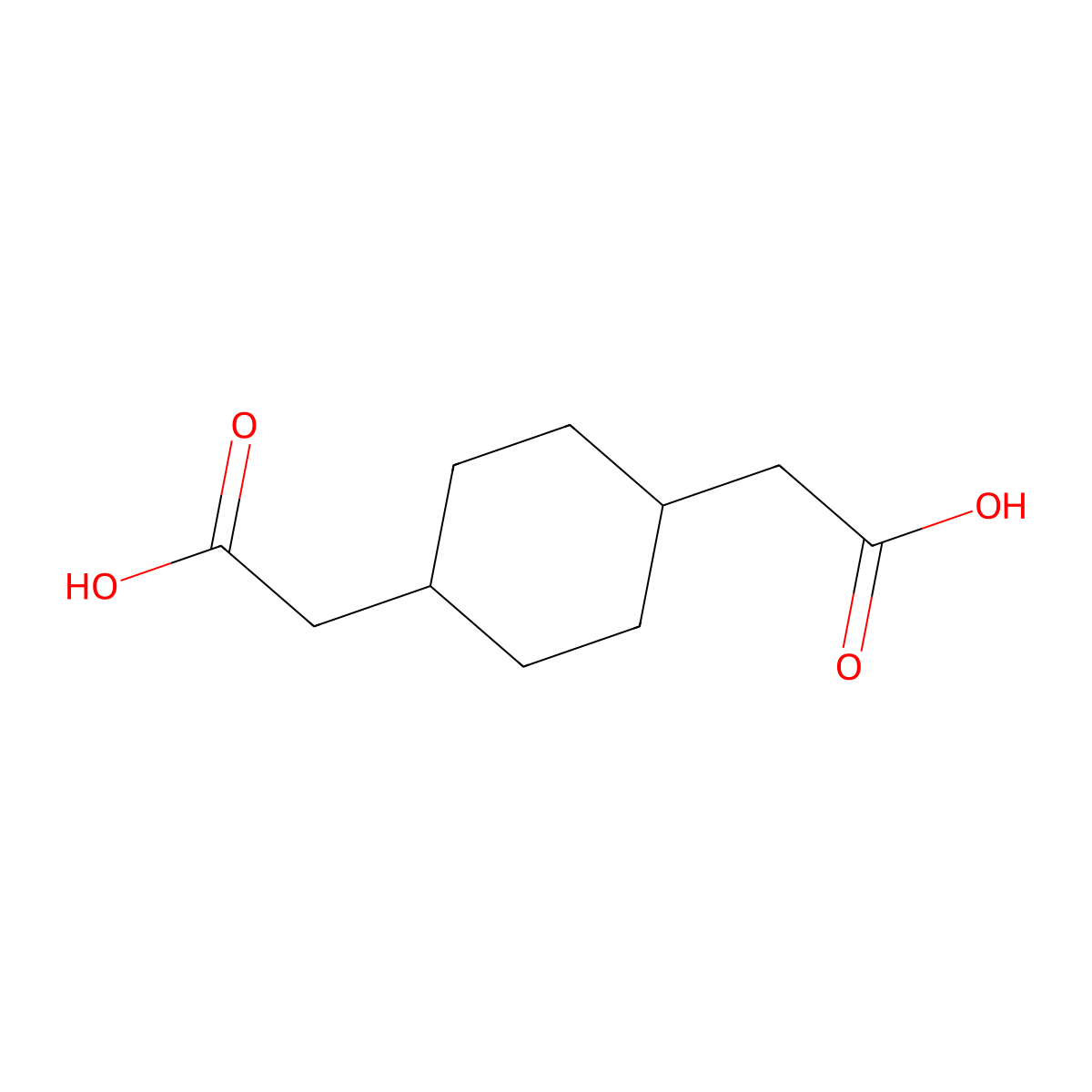 2-[4-(Carboxymethyl)cyclohexyl]acetic acid molecular structure, CAS 102502-88-5