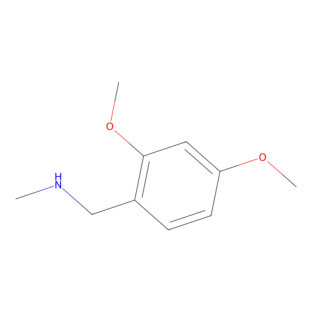 [(2,4-Dimethoxyphenyl)methyl](methyl)amine molecular structure, CAS 102503-23-1