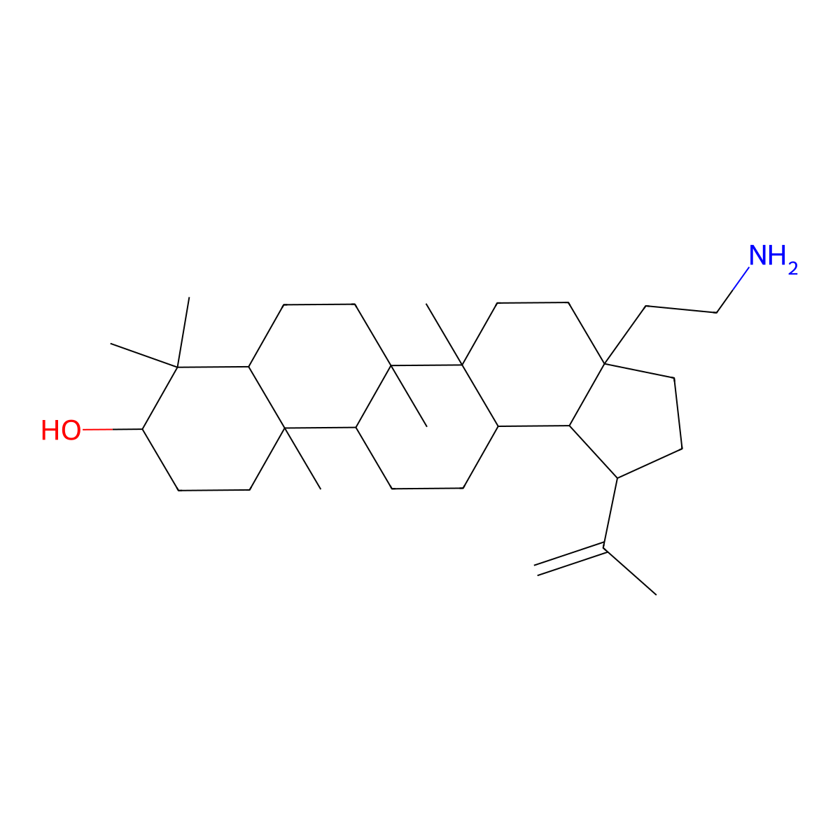28-Deoxybetulin methyleneamine molecular structure, CAS 1025068-94-3