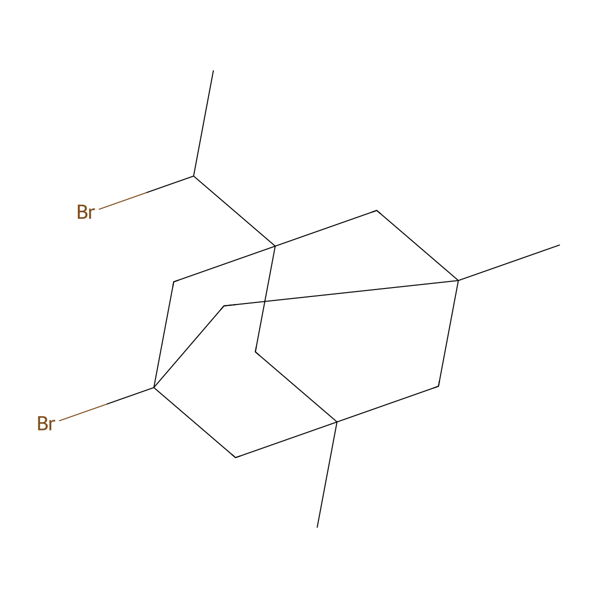 1-Bromo-3-(1-bromoethyl)-5,7-dimethyladamantane molecular structure, CAS 102516-43-8