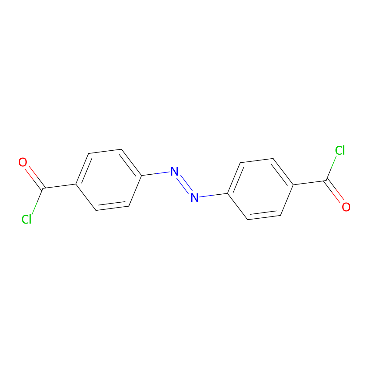 Azobenzene-4,4'-dicarbonyl Dichloride molecular structure, CAS 10252-29-6