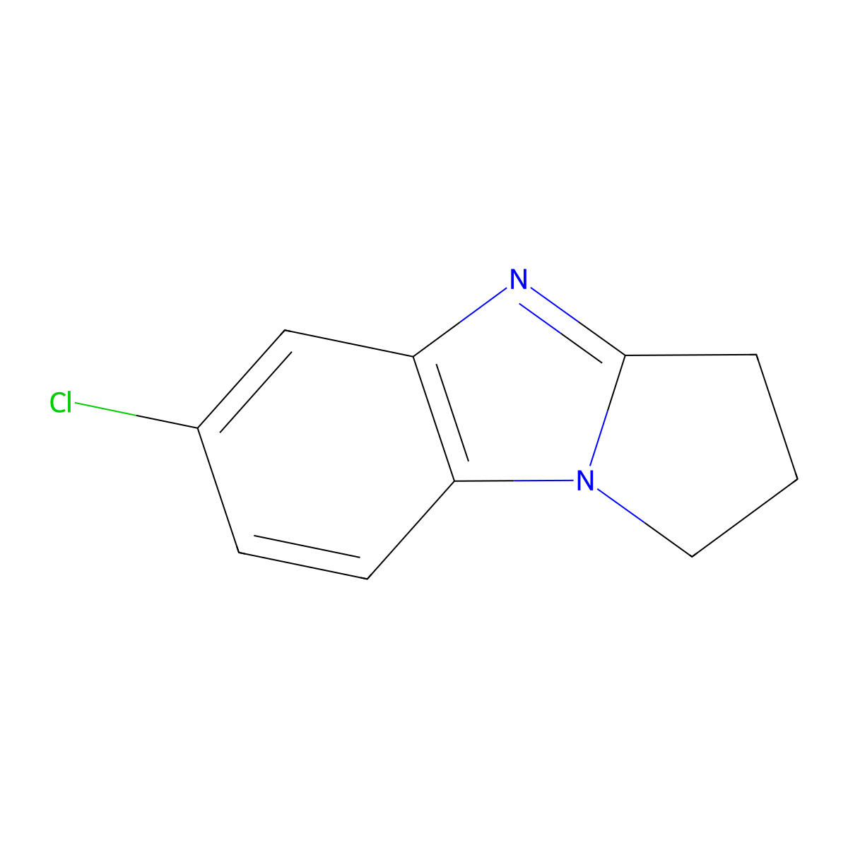 6-Chloro-2,3-dihydro-1H-pyrrolo[1,2-a]benzimidazole molecular structure, CAS 10252-95-6