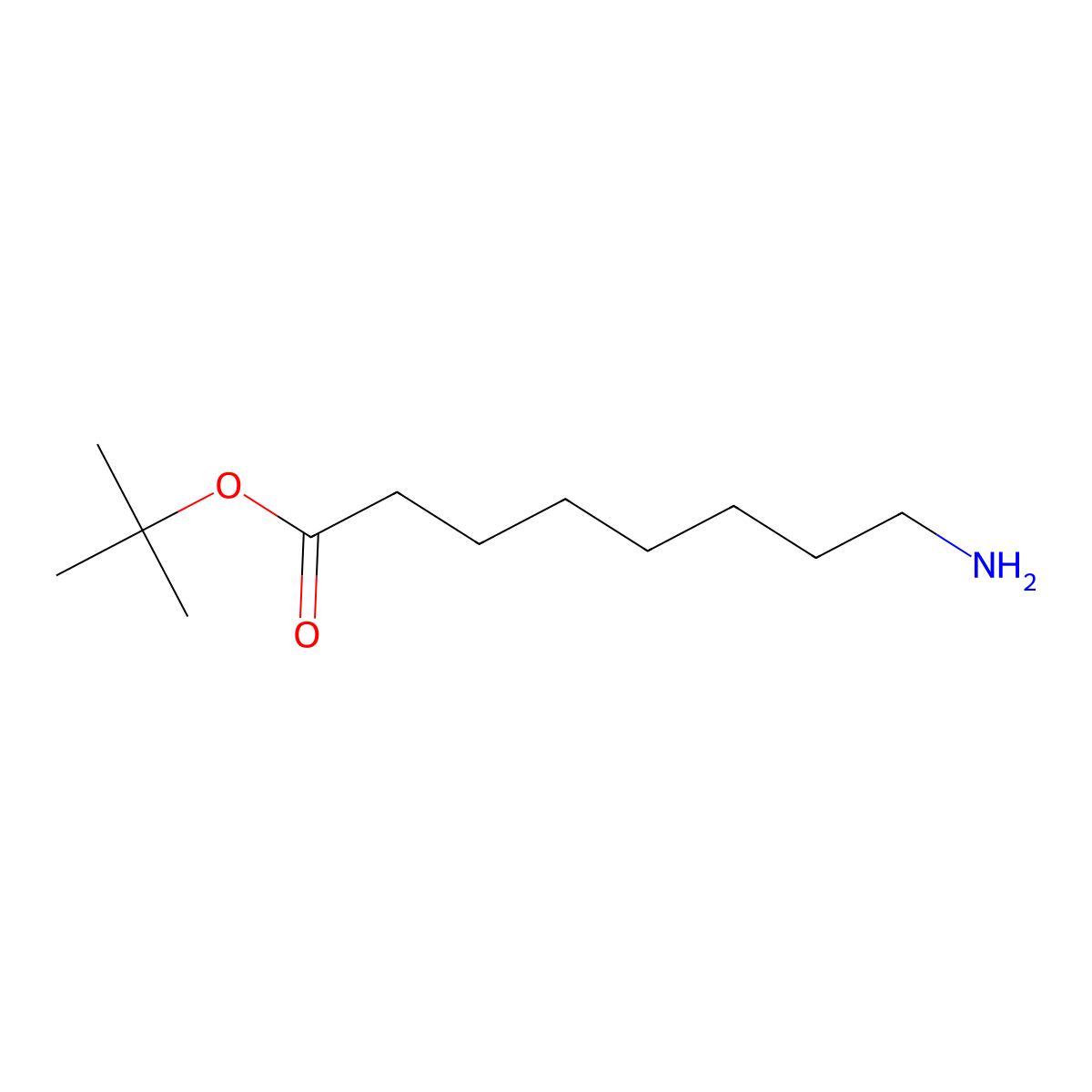 tert-Butyl 8-aminooctanoate molecular structure, CAS 102522-32-7