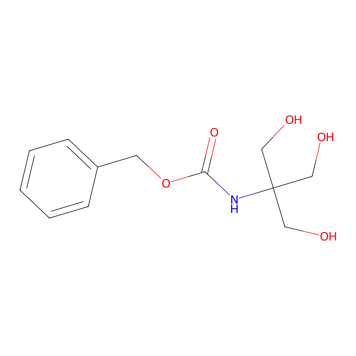 Benzyl (1,3-dihydroxy-2-(hydroxymethyl)propan-2-yl)carbamate molecular structure, CAS 102522-48-5