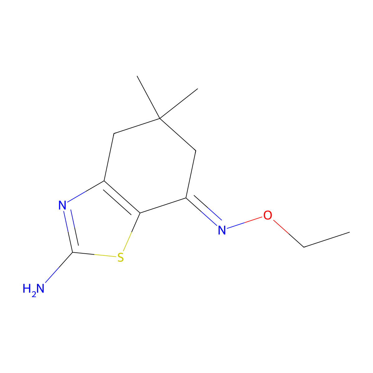 7-Ethoxyimino-5,5-dimethyl-4,6-dihydro-1,3-benzothiazol-2-amine molecular structure, CAS 1025229-89-3