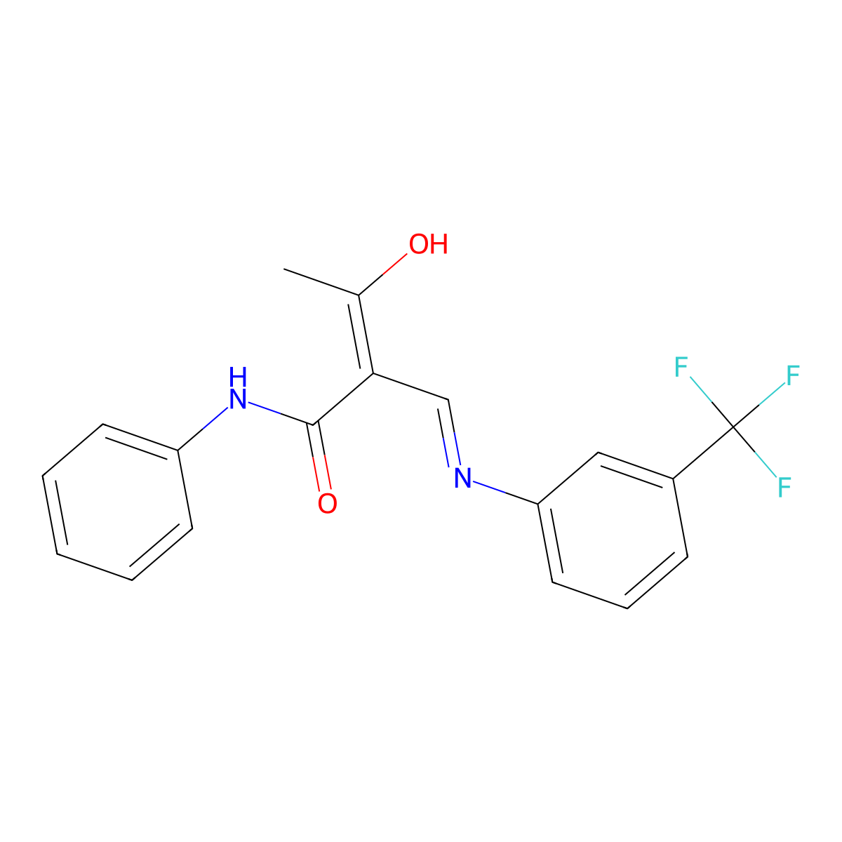 (Z)-2-acetyl-N-phenyl-3-[3-(trifluoromethyl)anilino]-2-propenamide molecular structure, CAS 1025257-06-0