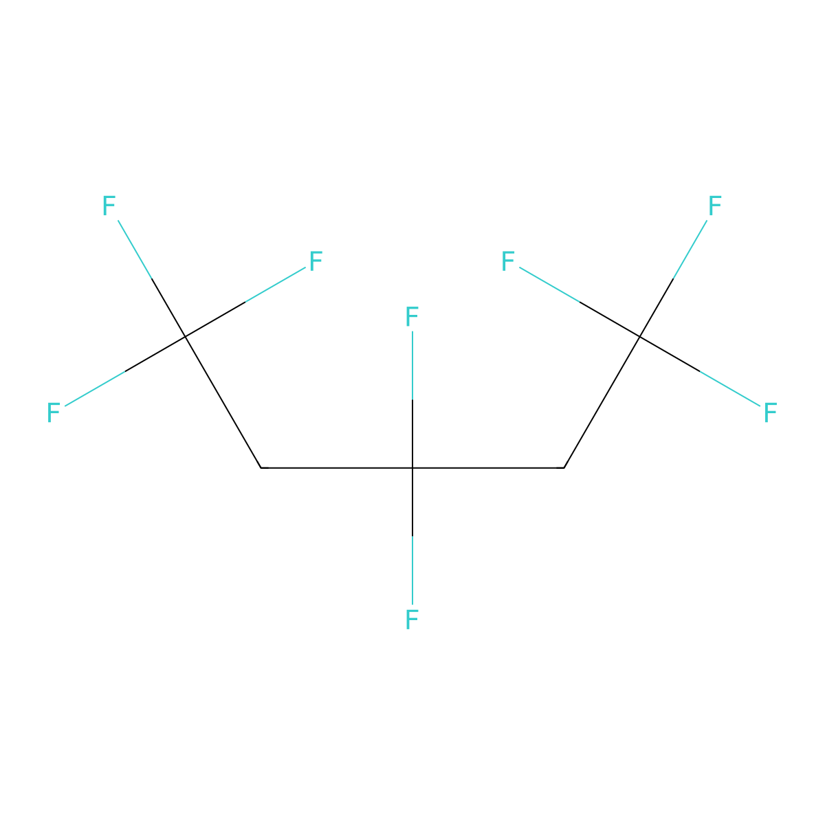 1,1,1,3,3,5,5,5-Octafluoropentane molecular structure, CAS 102526-10-3