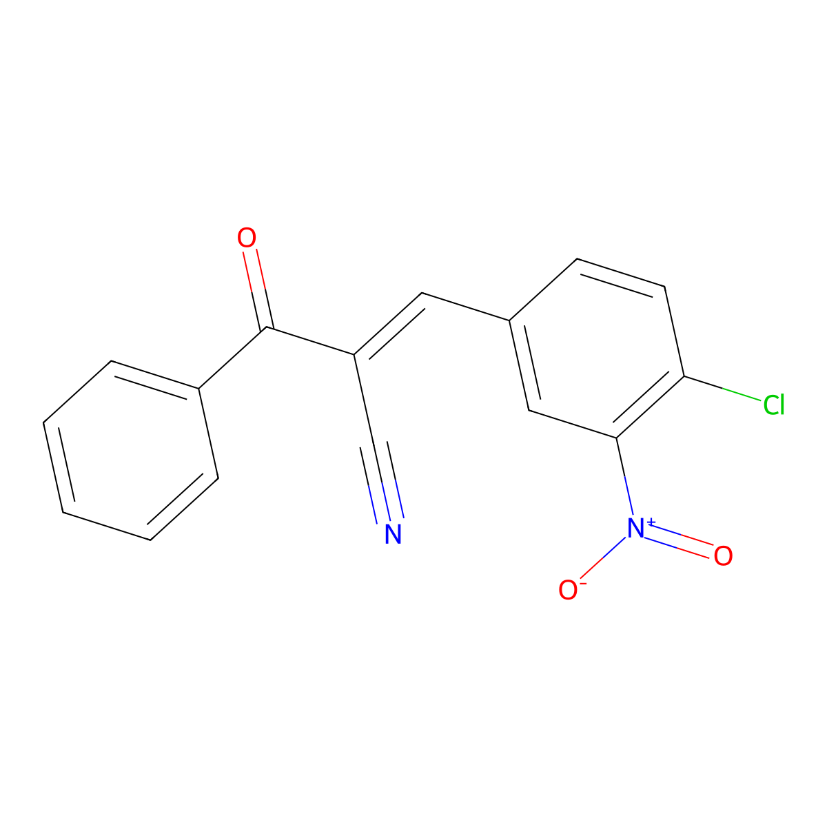 3-(4-Chloro-3-nitrophenyl)-2-(phenylcarbonyl)prop-2-enenitrile molecular structure, CAS 1025318-05-1