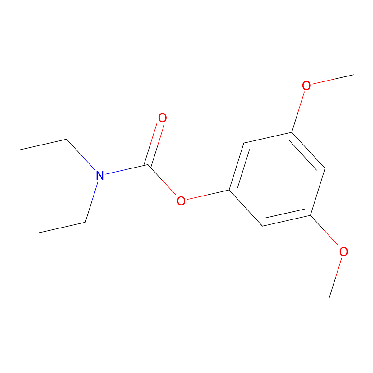 3,5-Dimethoxyphenyl diethylcarbamate molecular structure, CAS 1025324-83-7