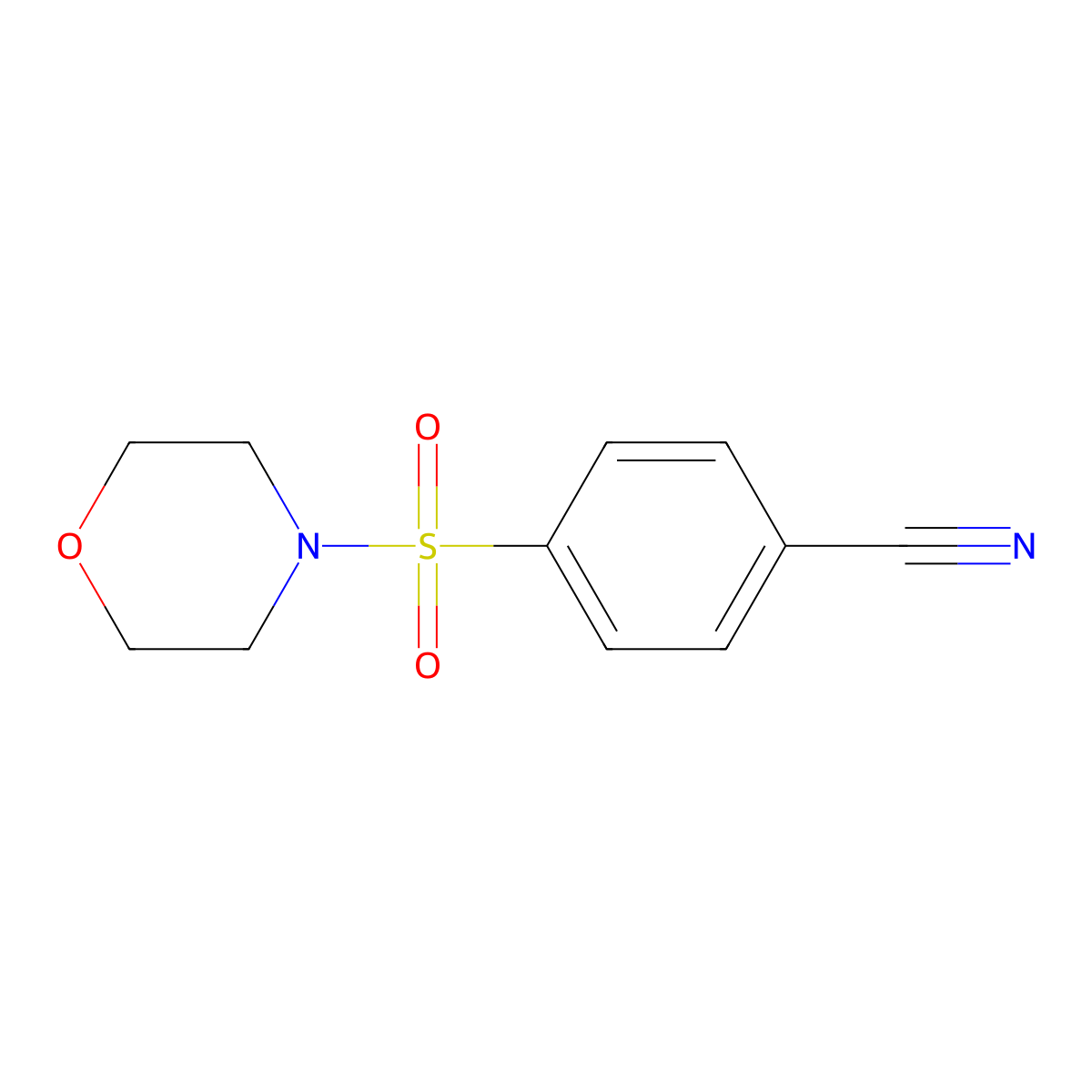 4-(Morpholine-4-sulfonyl)benzonitrile molecular structure, CAS 10254-89-4