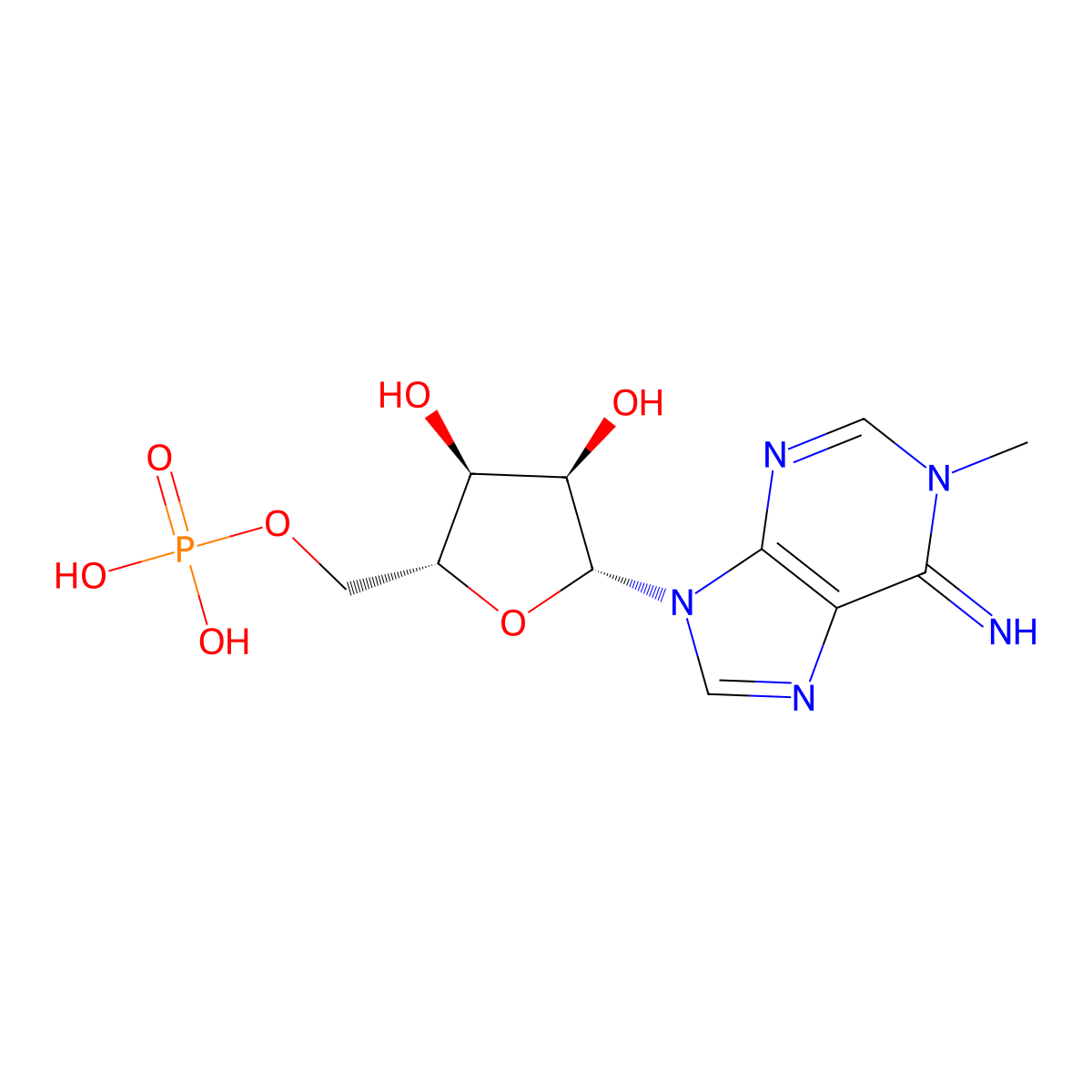 6-Hydro-1-Methyladenosine-5'-Monophosphate molecular structure, CAS 10254-91-8