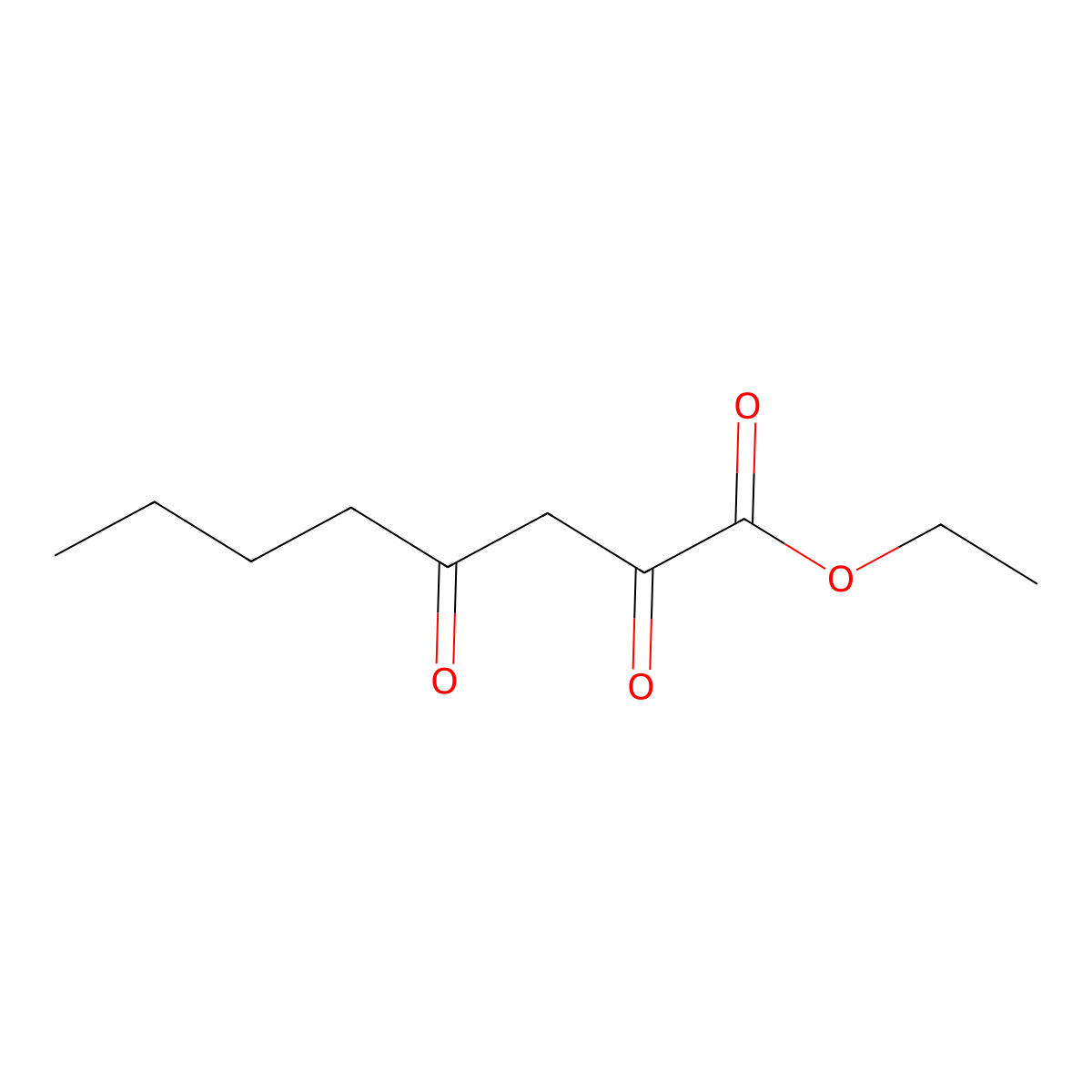 Ethyl 2,4-dioxooctanoate molecular structure, CAS 102540-71-6
