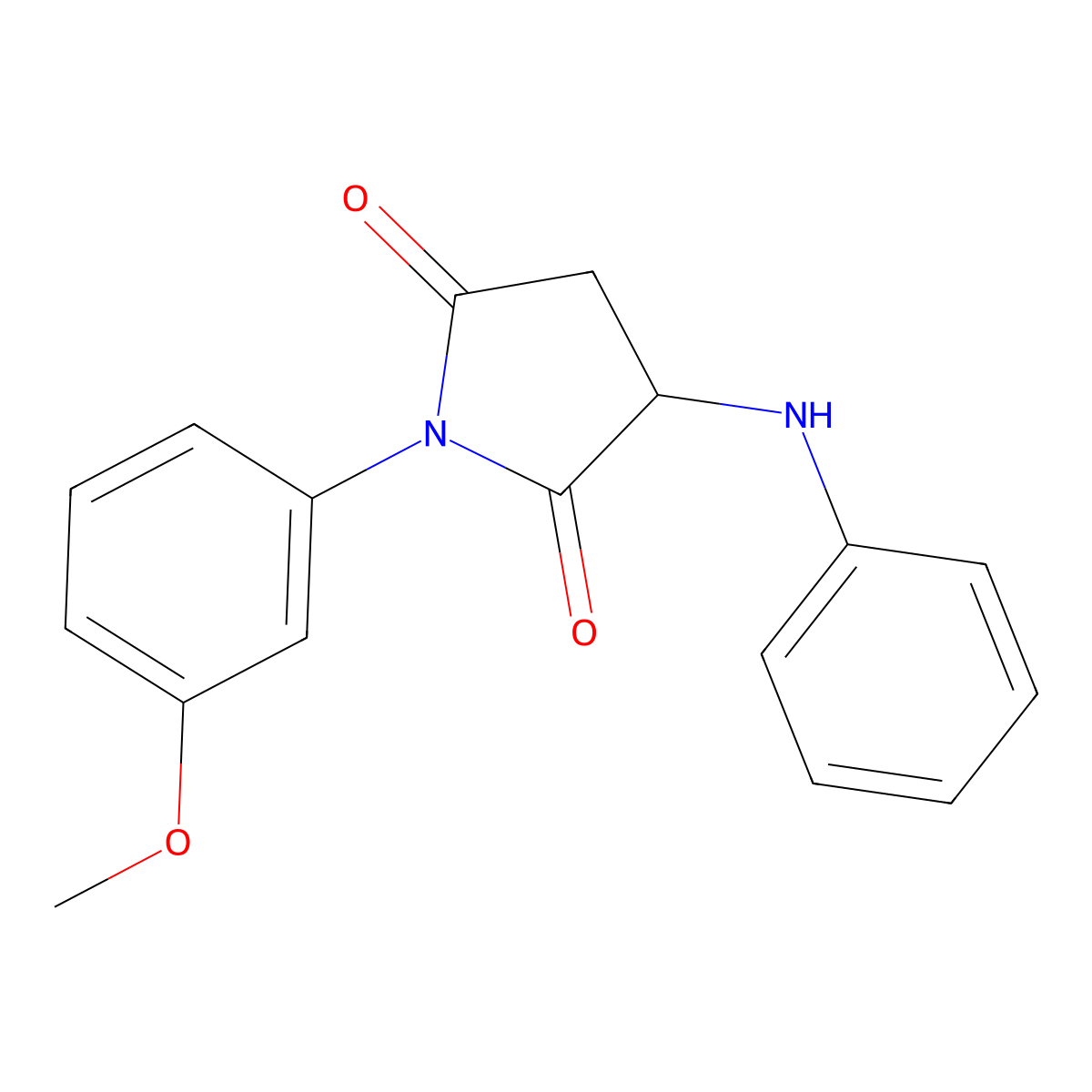 1-(3-Methoxyphenyl)-3-(phenylamino)azolidine-2,5-dione molecular structure, CAS 1025451-76-6