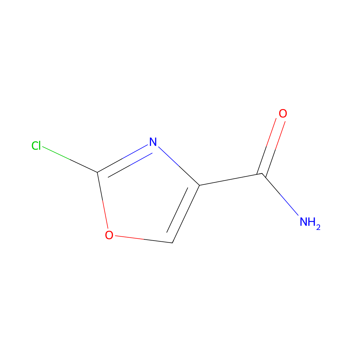 2-Chlorooxazole-4-carboxamide molecular structure, CAS 1025468-33-0