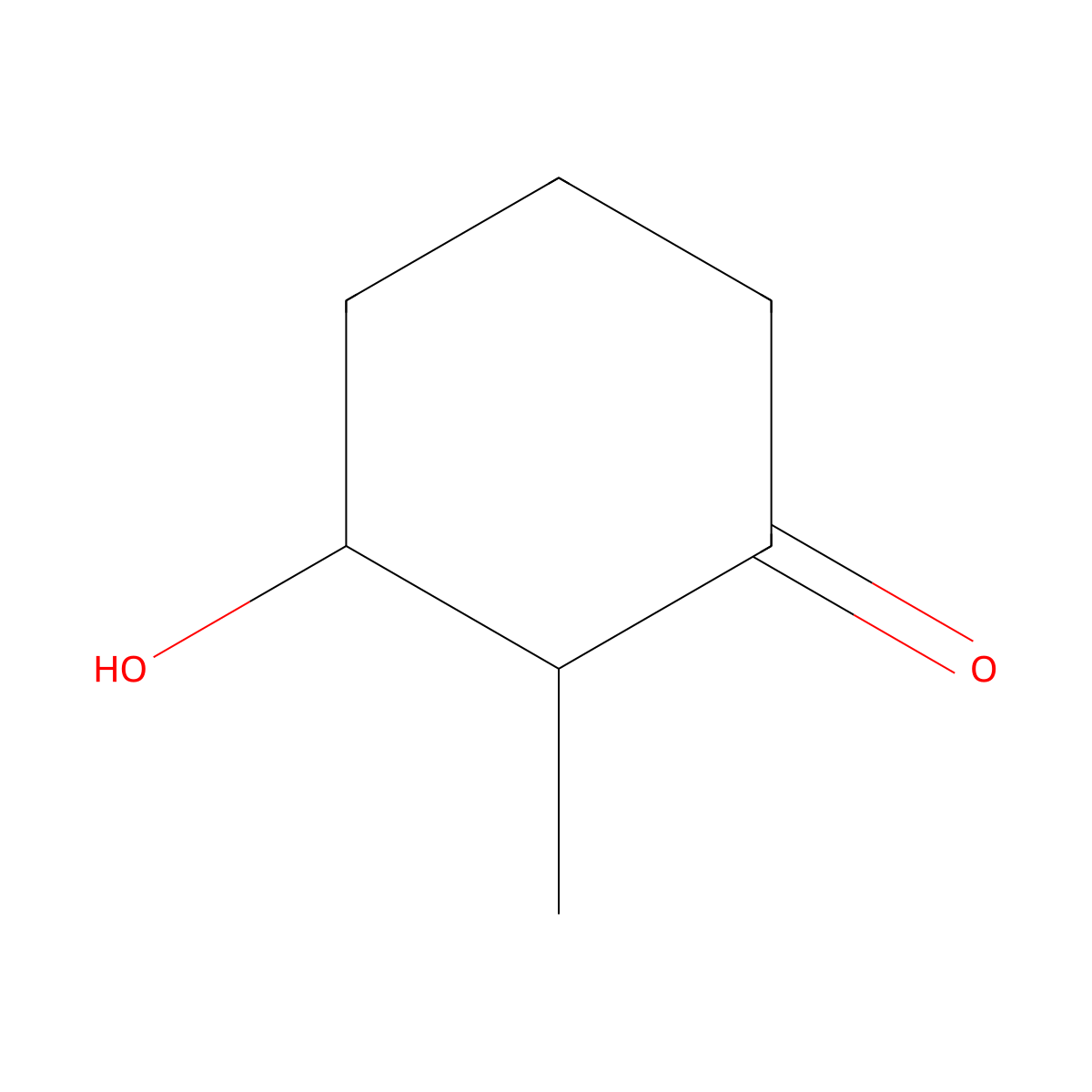 3-Hydroxy-2-methylcyclohexan-1-one molecular structure, CAS 102547-88-6