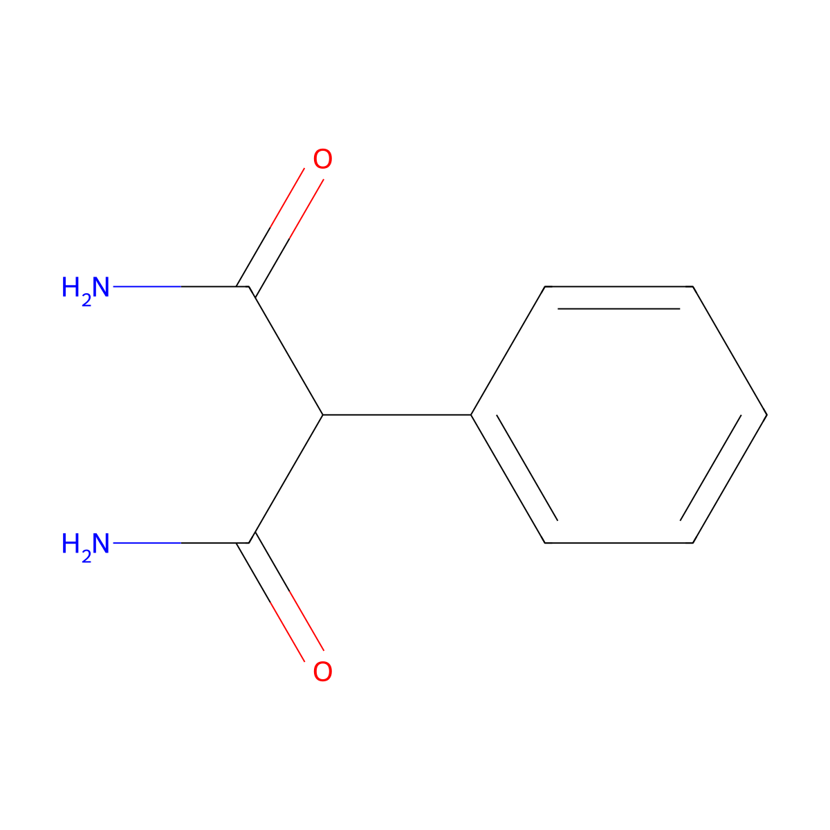 2-Phenylmalonamide molecular structure, CAS 10255-95-5