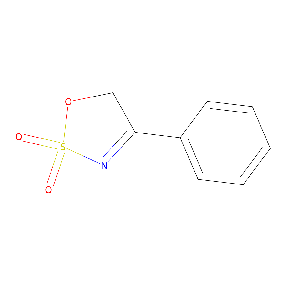 4-phenyl-5H-1,2lambda6,3-oxathiazole-2,2-dione molecular structure, CAS 1025506-03-9
