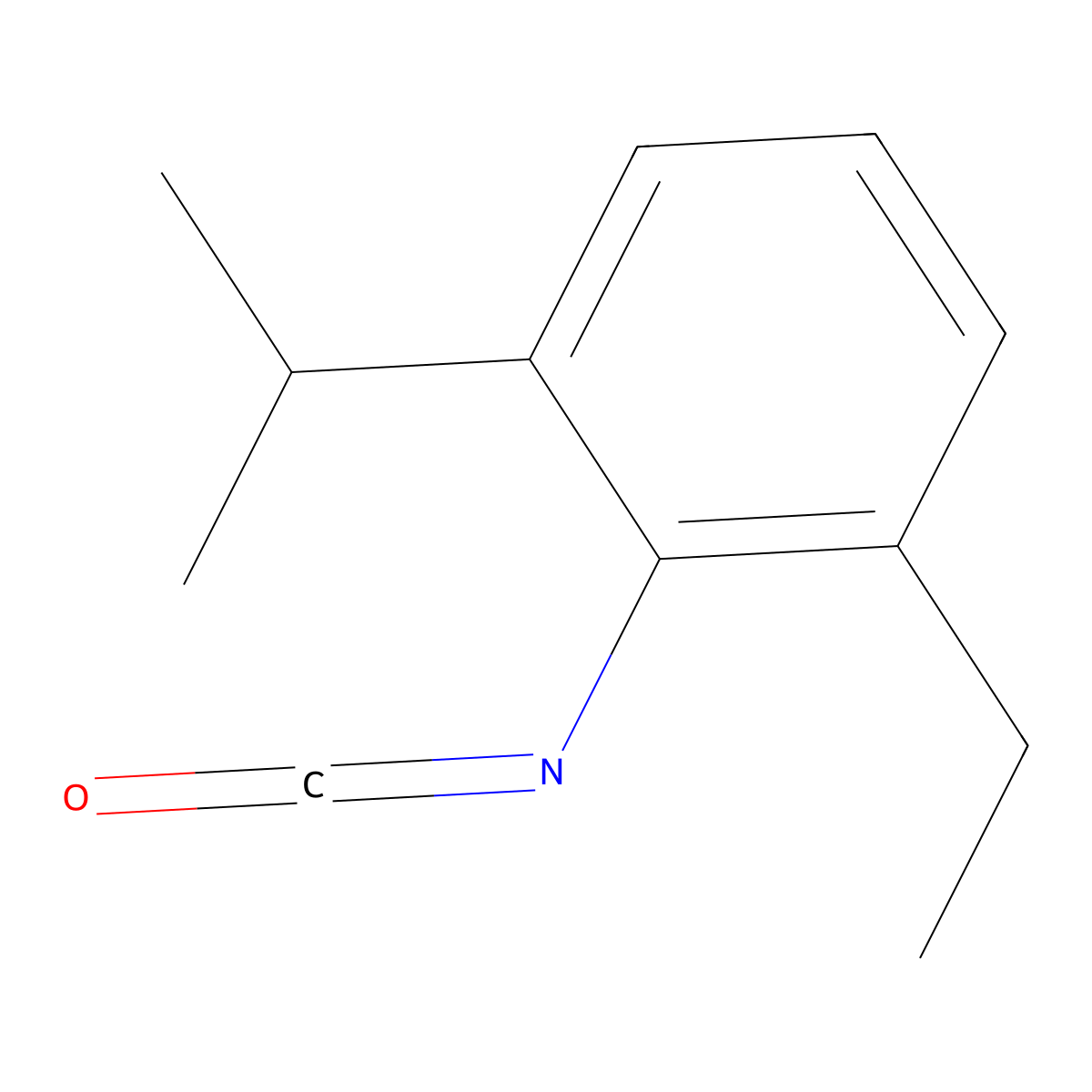 2-Ethyl-6-isopropylphenyl isocyanate molecular structure, CAS 102561-41-1