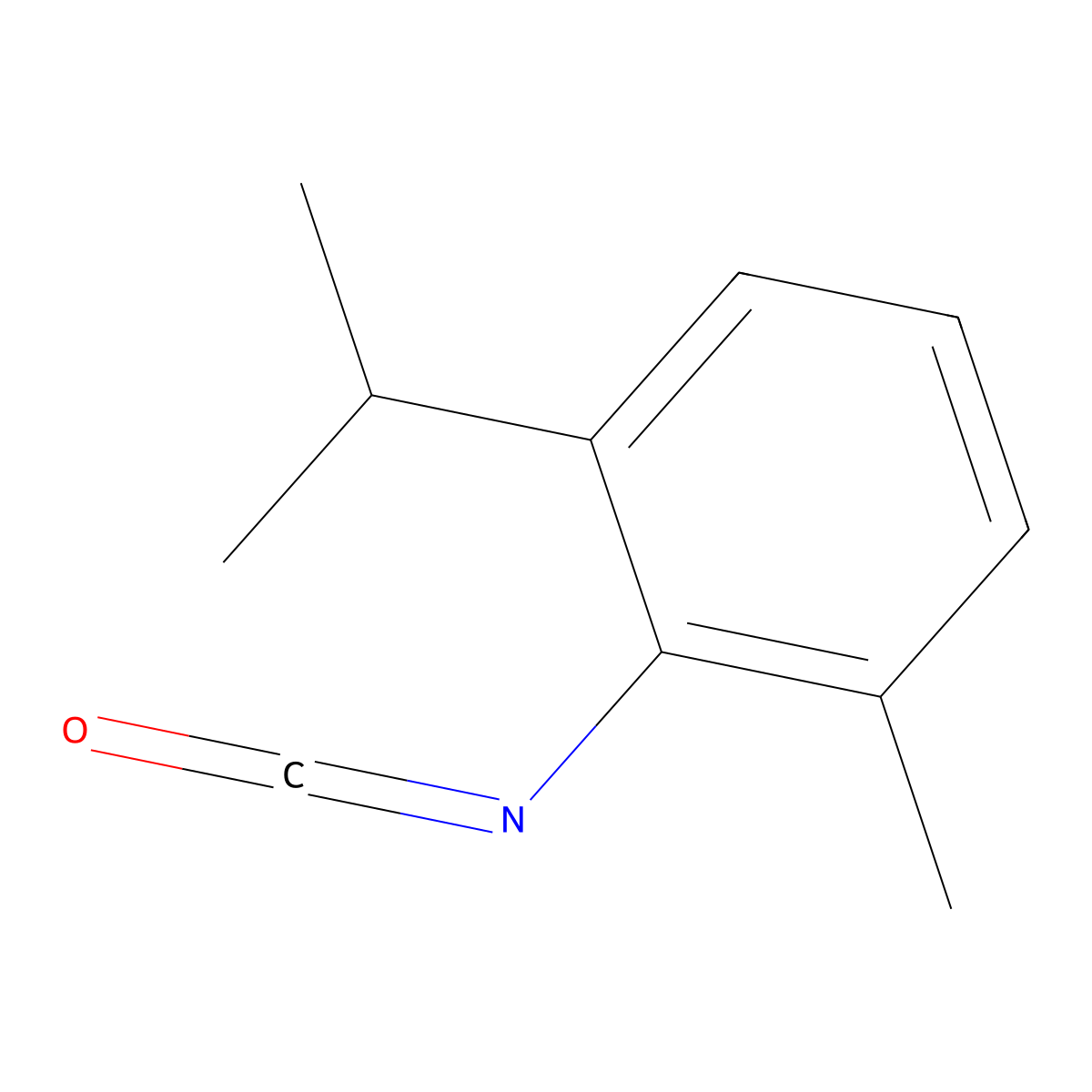 2-Isocyanato-1-methyl-3-(propan-2-yl)benzene molecular structure, CAS 102561-43-3