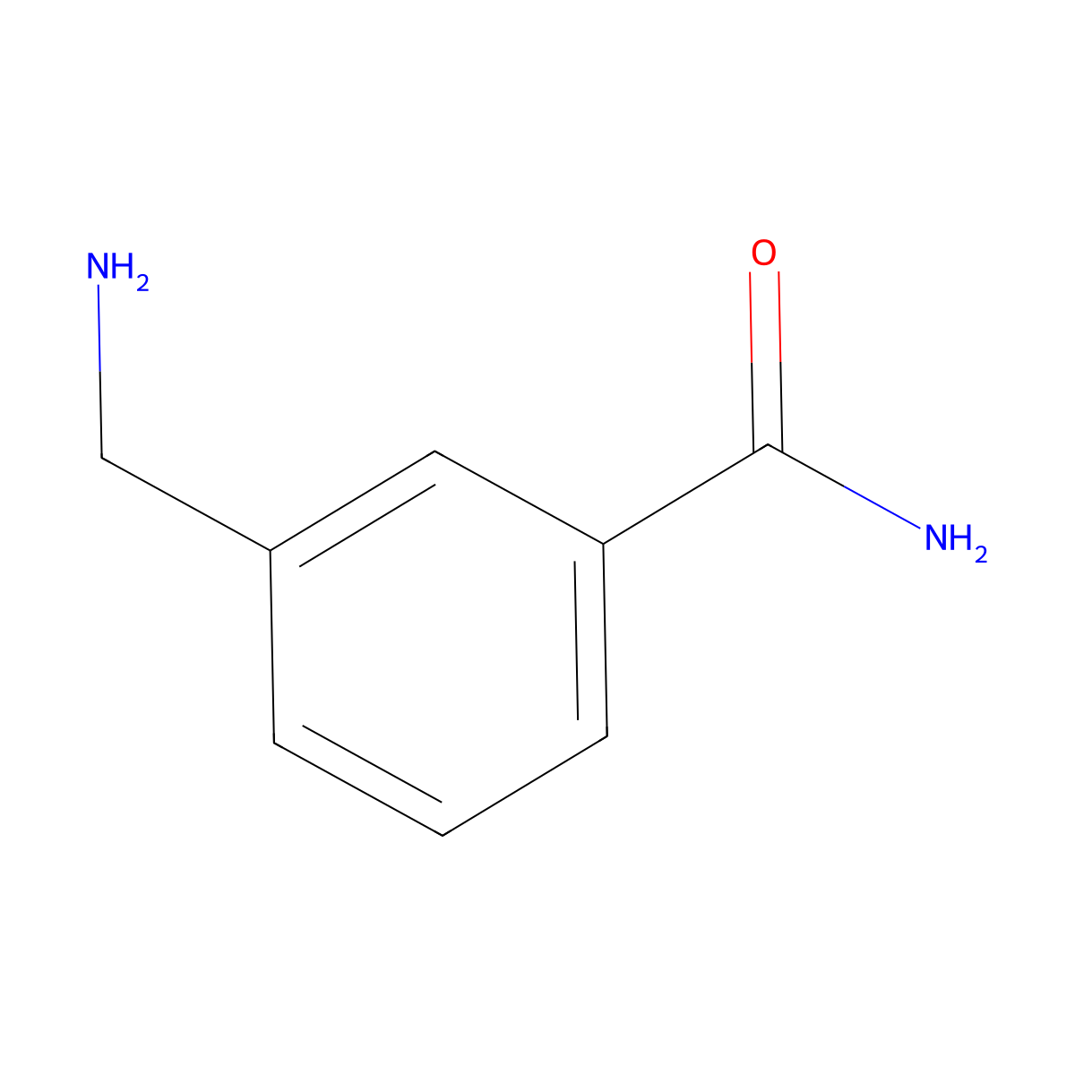 3-(Aminomethyl)benzamide molecular structure, CAS 102562-86-7