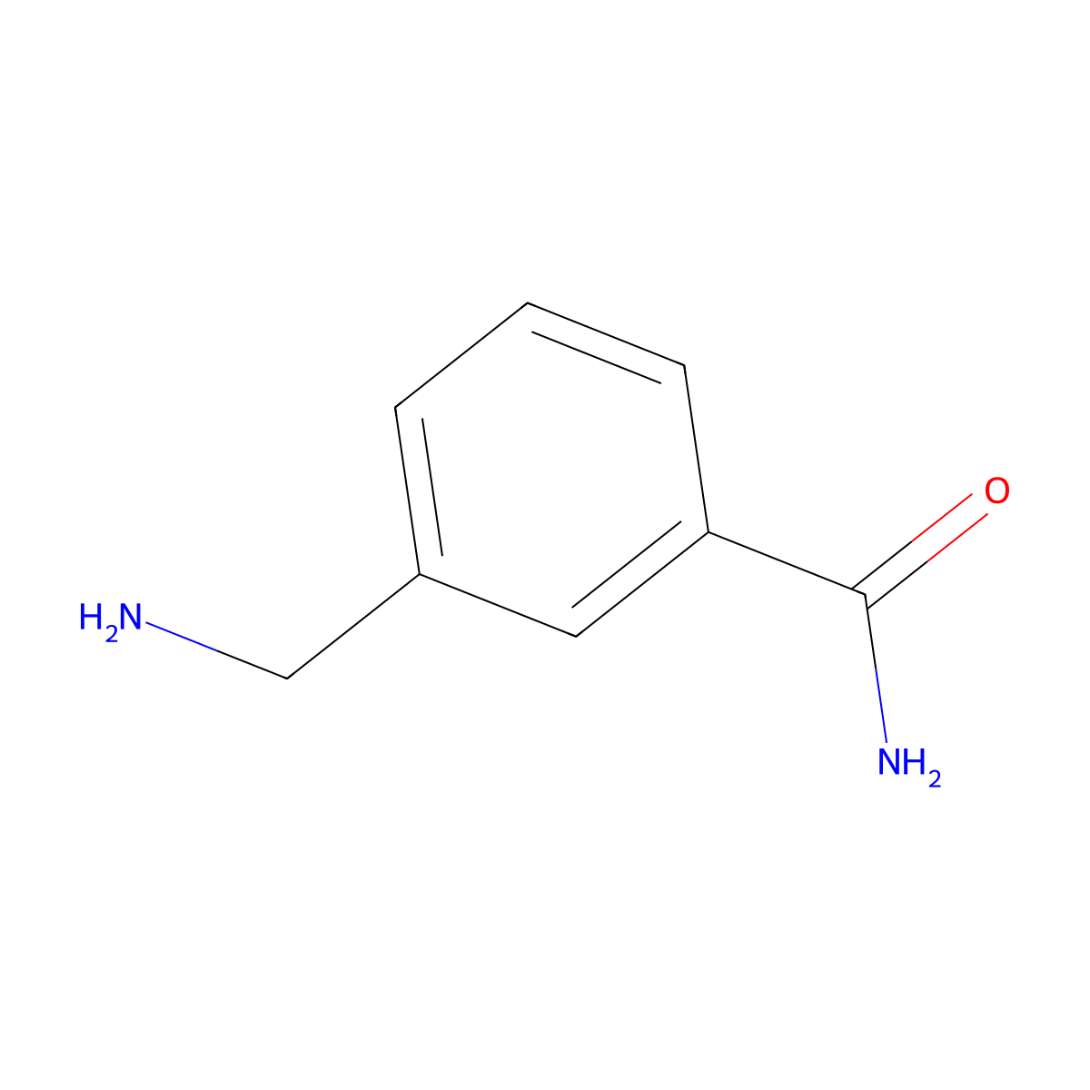 3-(Aminomethyl)benzamide molecular structure, CAS 102562-86-7