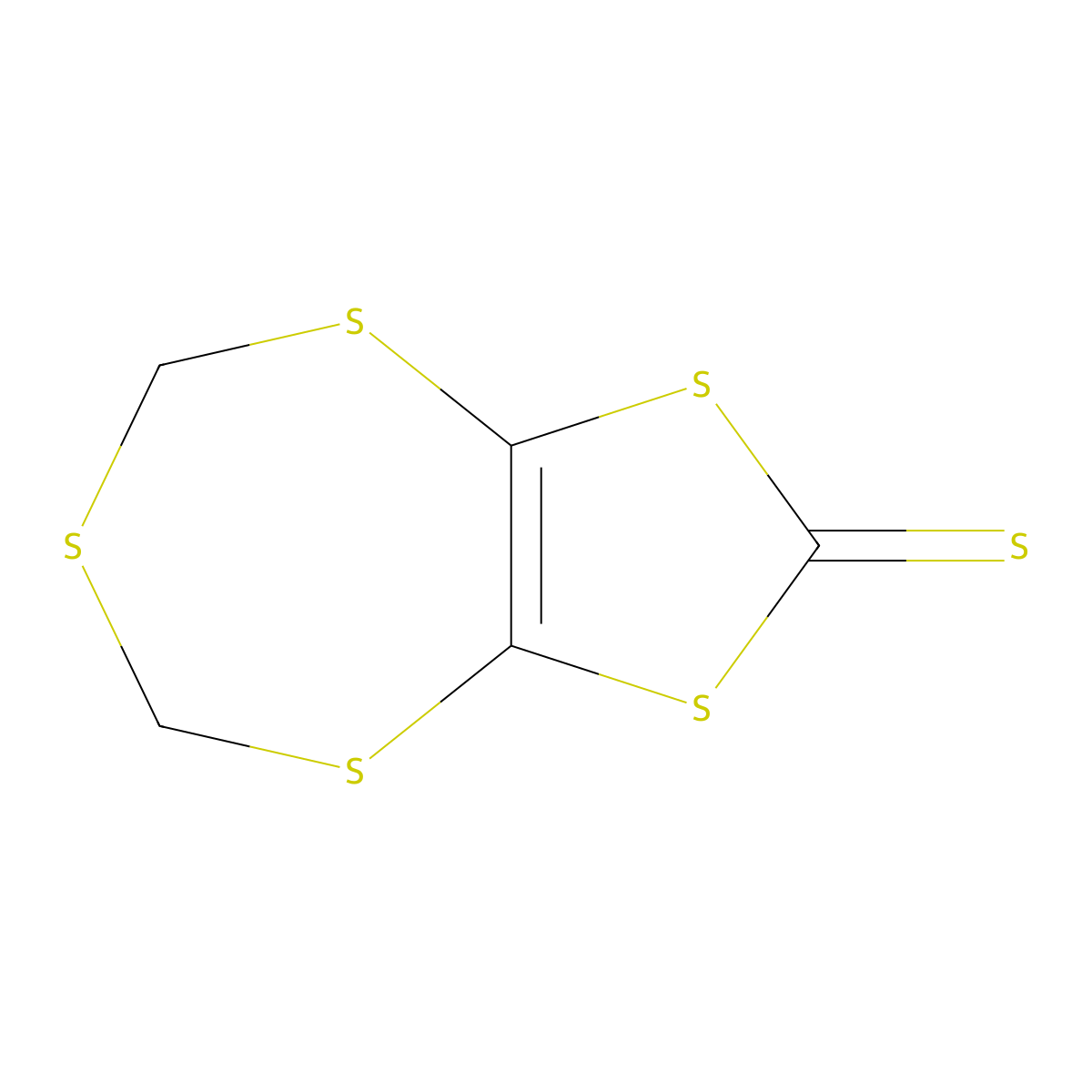 1,3-Dithiolo[4,5-f][1,3,5]trithiepin-2-thione molecular structure, CAS 102567-30-6