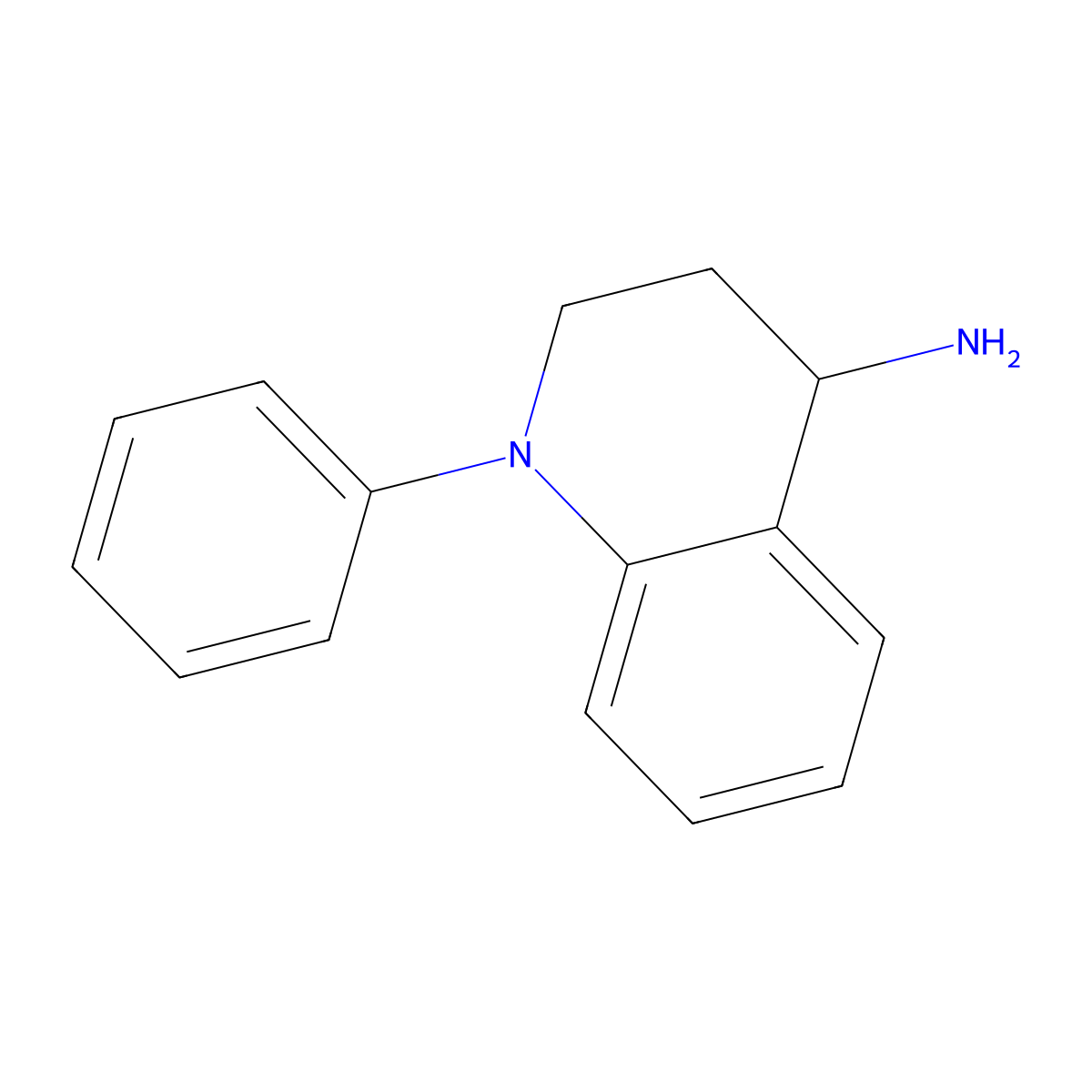 1-Phenyl-4-amino-1,2,3,4-tetrahydroquinoline molecular structure, CAS 10257-98-4