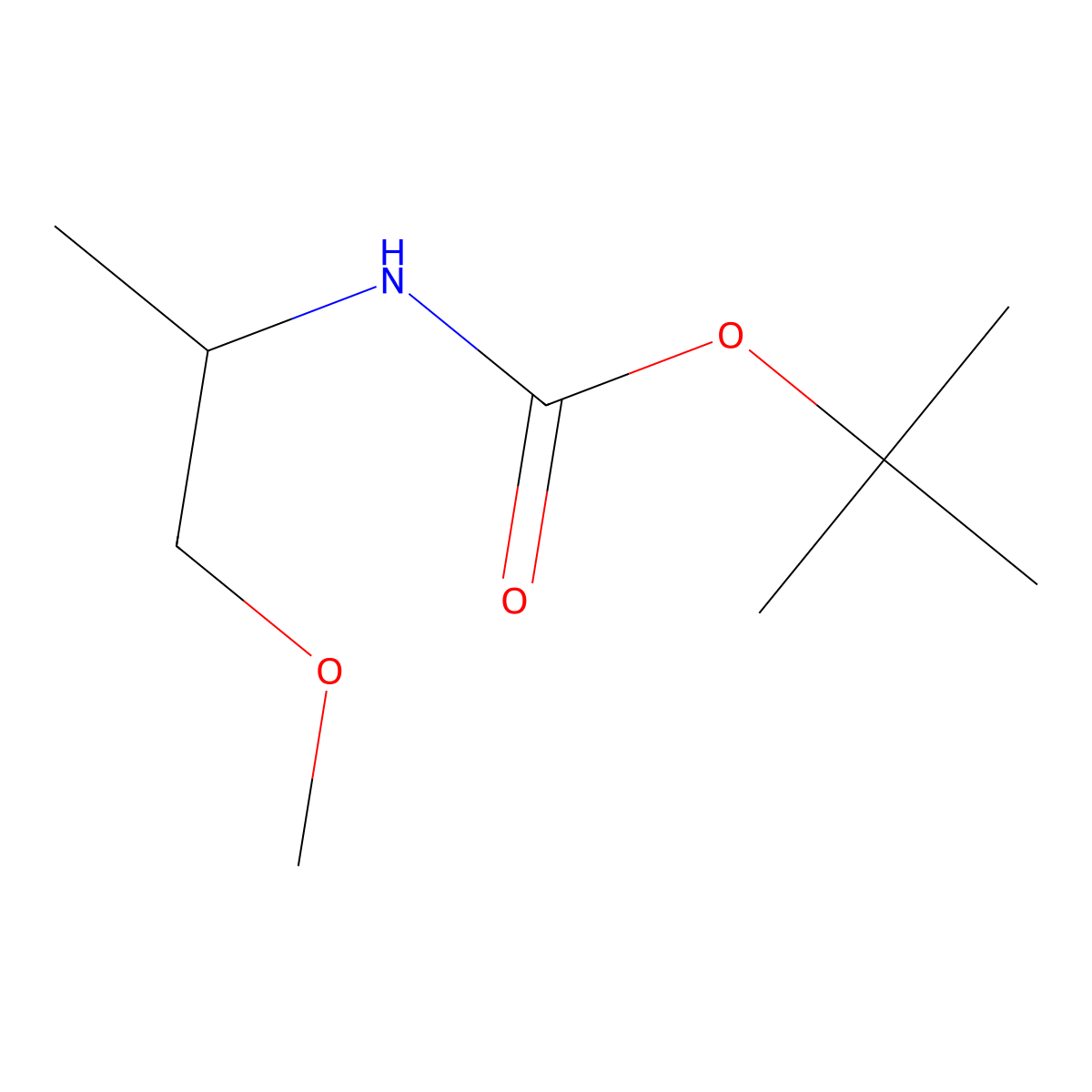 tert-butyl N-[(2S)-1-methoxypropan-2-yl]carbamate molecular structure, CAS 1025700-13-3