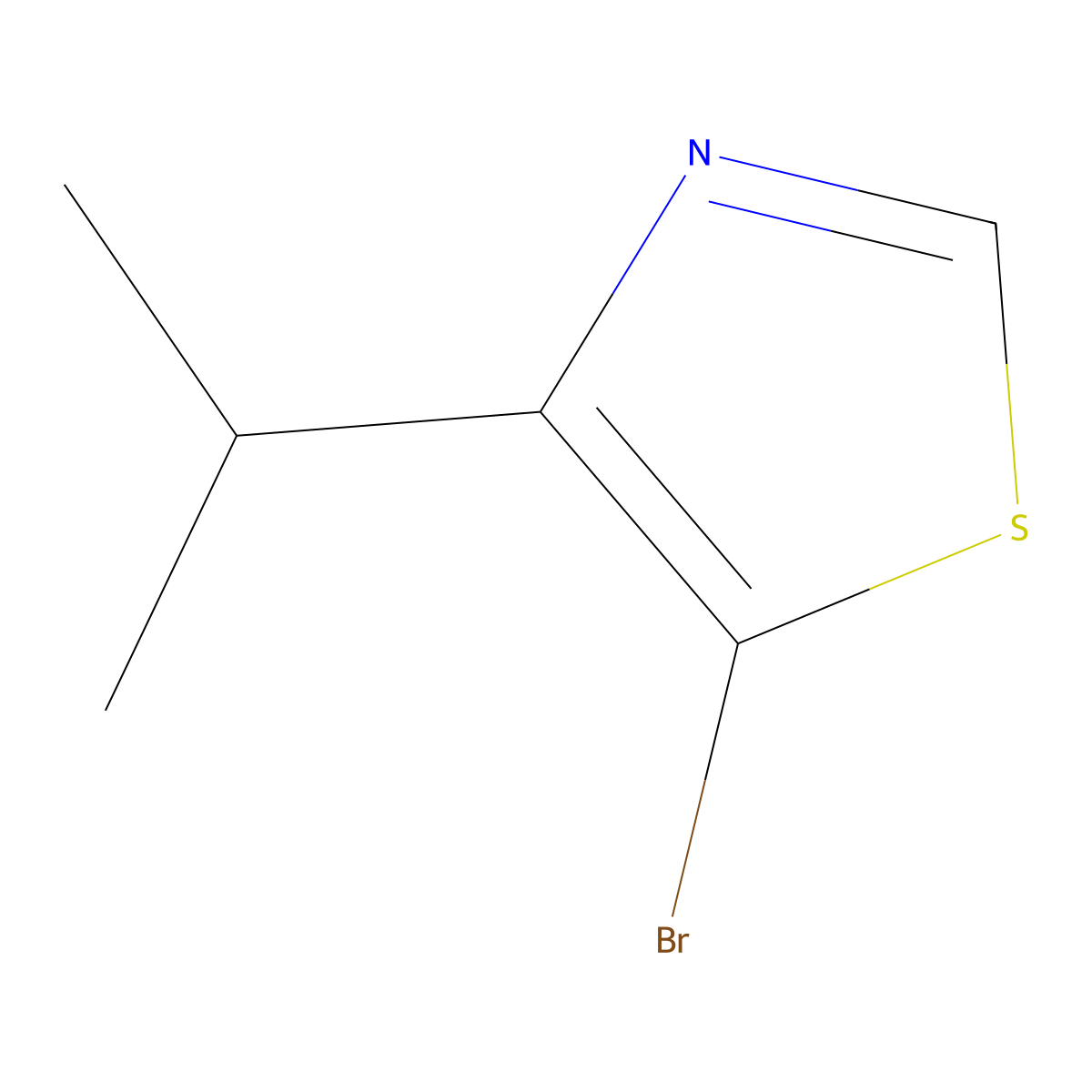 5-Bromo-4-isopropylthiazole molecular structure, CAS 1025700-46-2