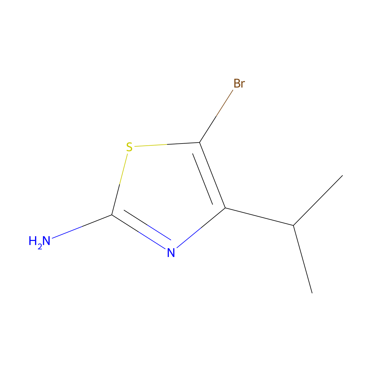 5-Bromo-4-isopropylthiazol-2-amine molecular structure, CAS 1025700-49-5
