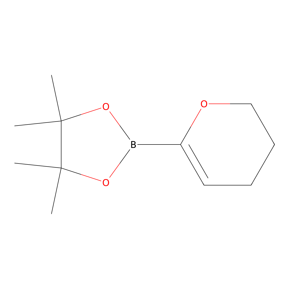 3,4-Dihydro-2H-pyran-6-boronic acid pinacol ester molecular structure, CAS 1025707-93-0