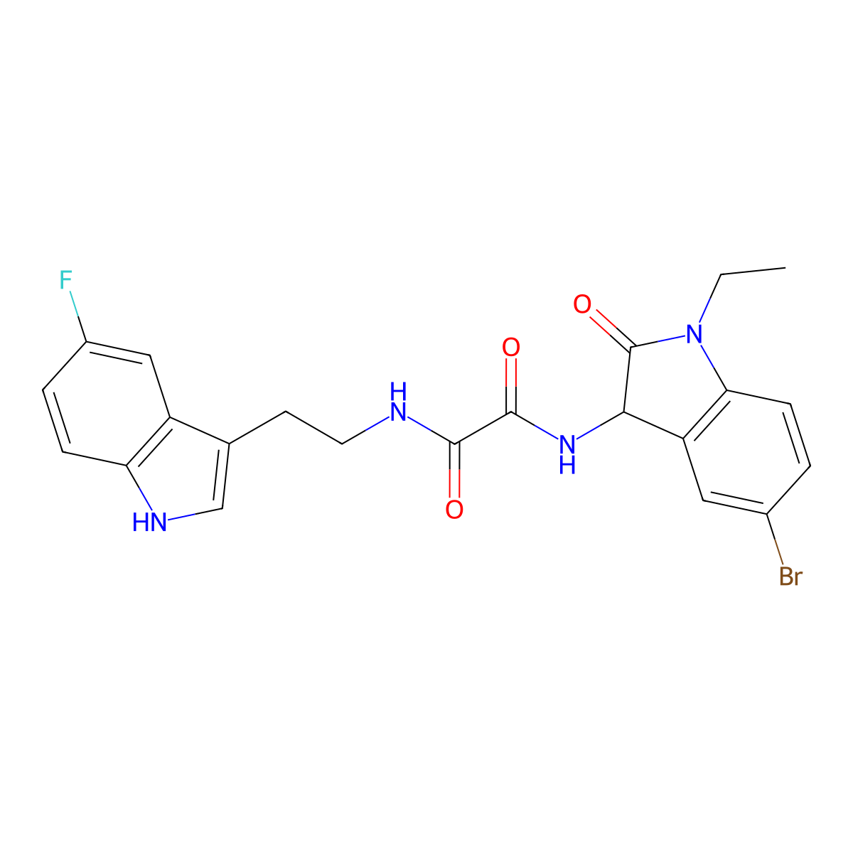 C22H20BrFN4O3 molecular structure, CAS 1025720-41-5