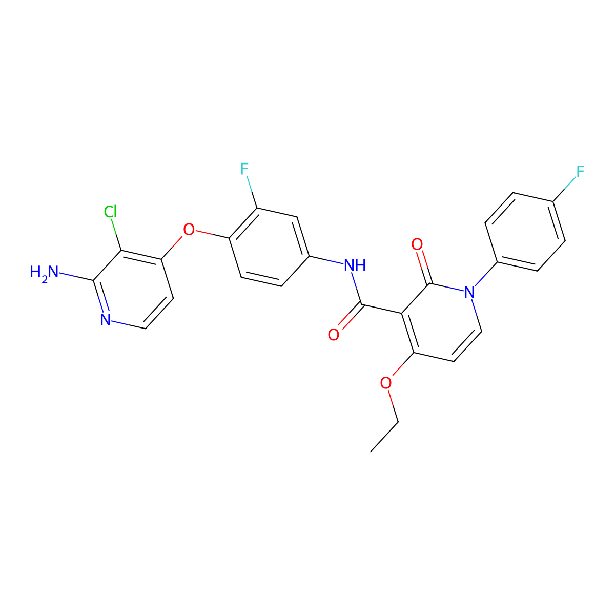 Bms-777607 molecular structure, CAS 1025720-94-8