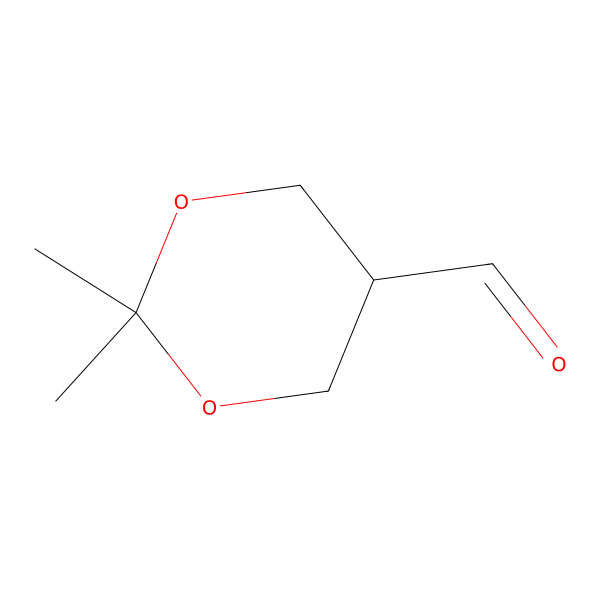 2,2-Dimethyl-1,3-dioxane-5-carbaldehyde molecular structure, CAS 102573-84-2