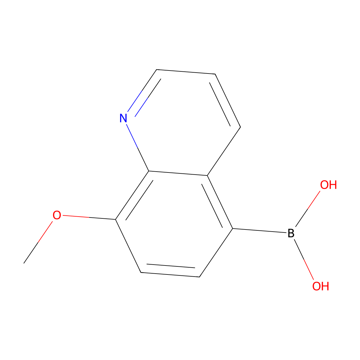 (8-Methoxyquinolin-5-YL)boronic acid molecular structure, CAS 1025735-47-0