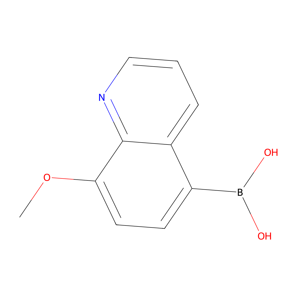 (8-Methoxyquinolin-5-YL)boronic acid molecular structure, CAS 1025735-47-0