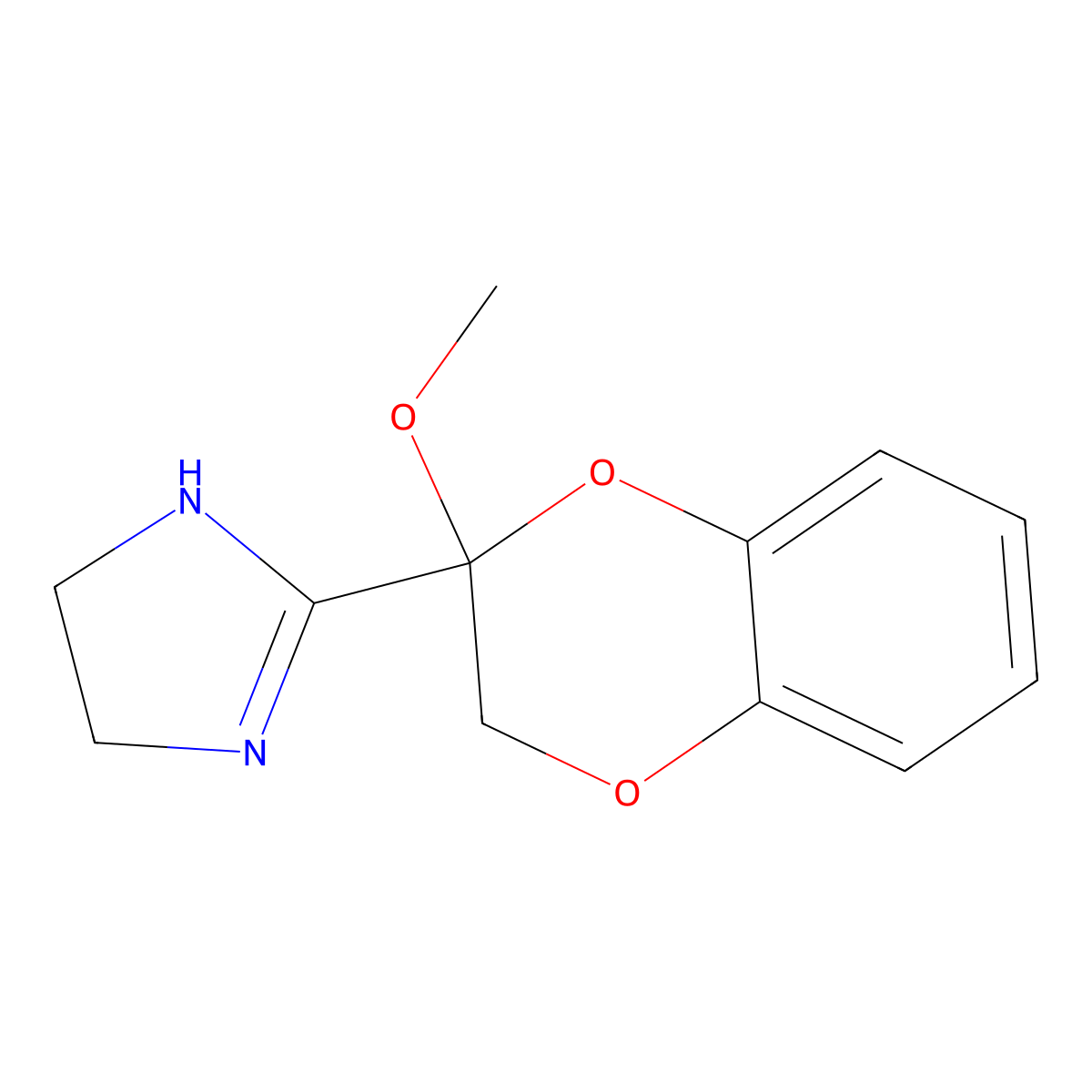 2-Methoxyidazoxan molecular structure, CAS 102575-24-6