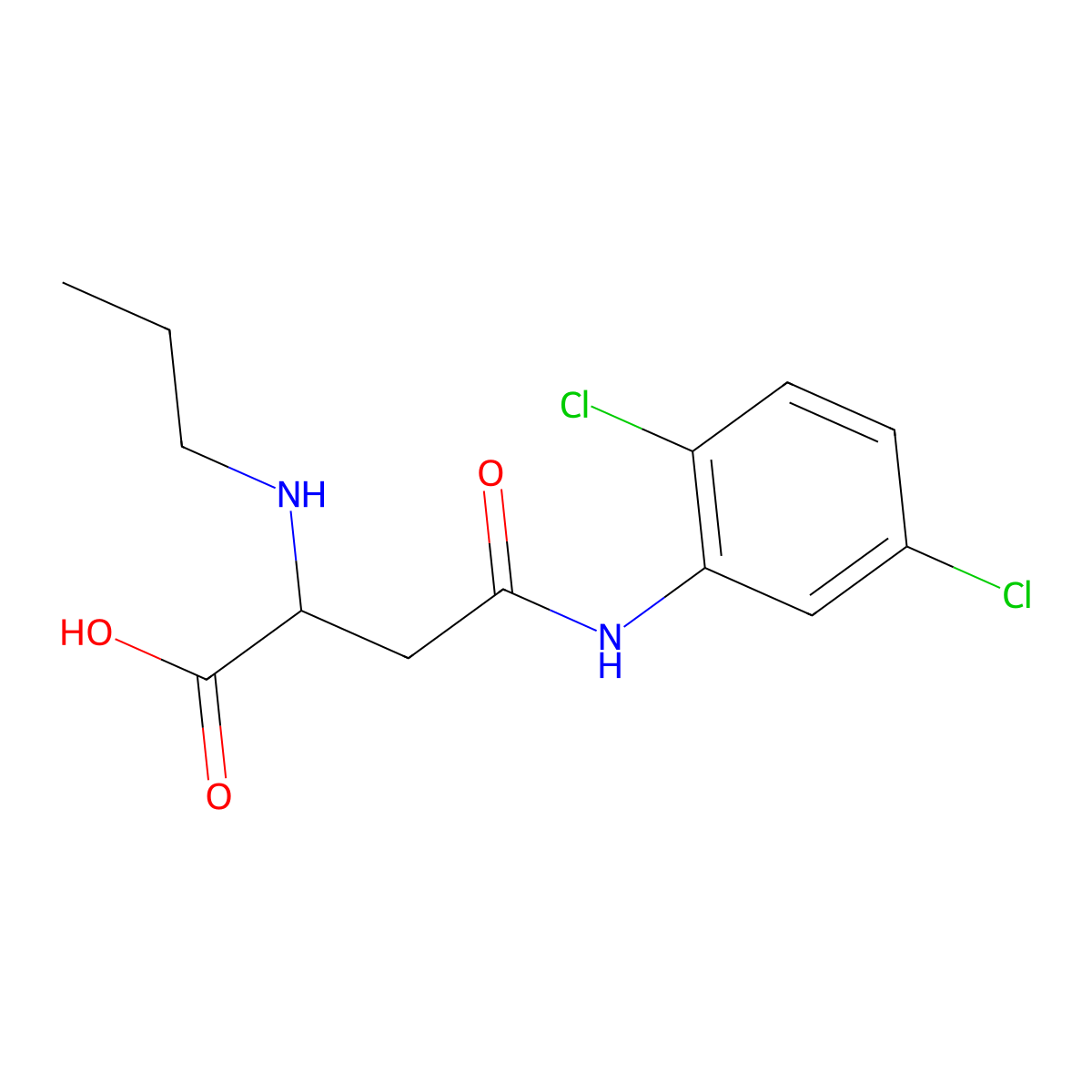 4-(2,5-Dichloroanilino)-4-oxo-2-(propylamino)butanoic acid molecular structure, CAS 1025763-89-6