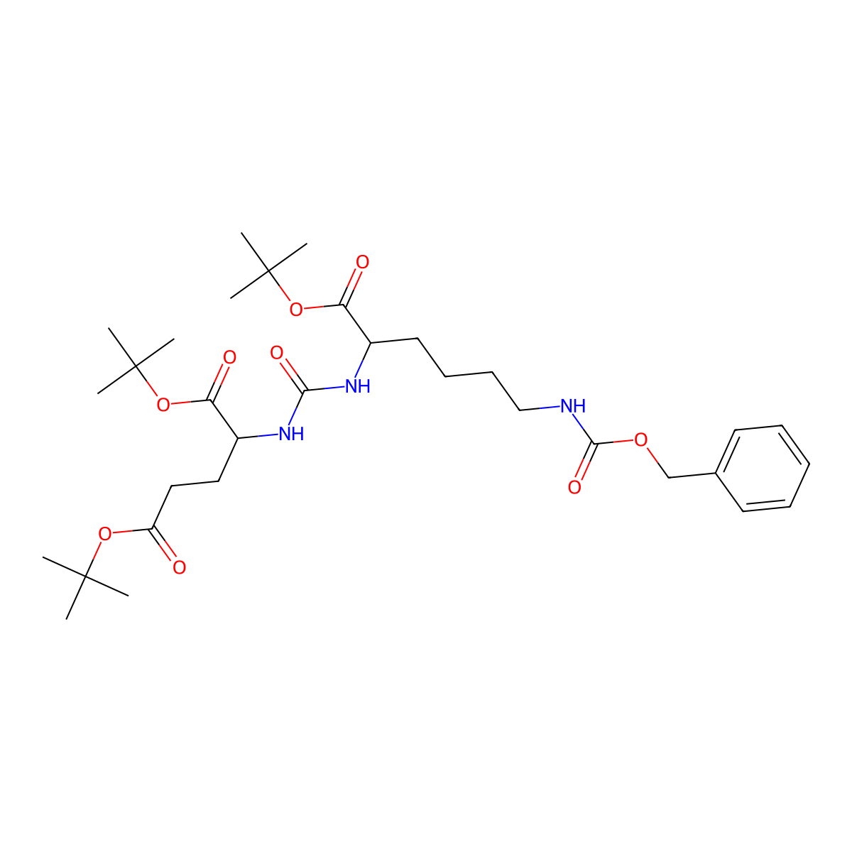 (9S,13S)-Tri-tert-butyl 3,11-dioxo-1-phenyl-2-oxa-4,10,12-triazapentadecane-9,13,15-tricarboxylate molecular structure, CAS 1025796-30-8