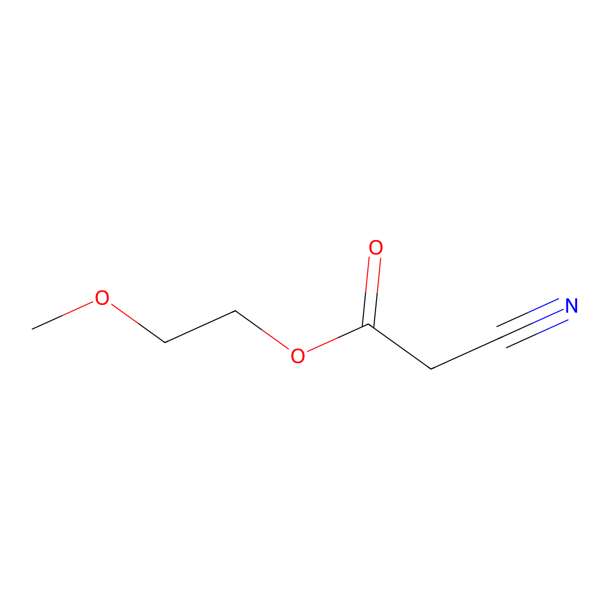 2-Methoxyethyl cyanoacetate molecular structure, CAS 10258-54-5