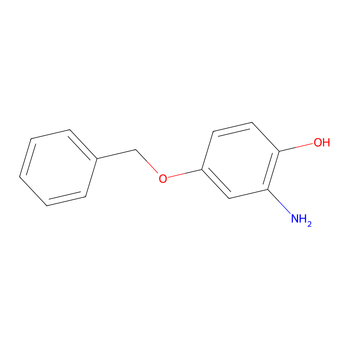 2-Amino-4-(benzyloxy)phenol molecular structure, CAS 102580-07-4