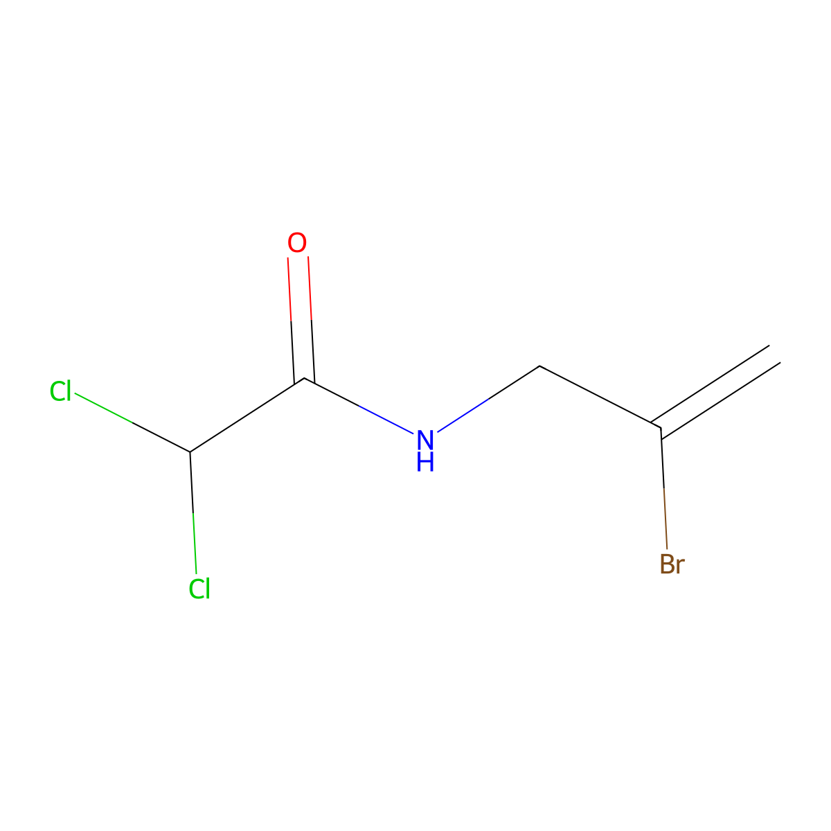 N-(2-Bromoprop-2-en-1-yl)-2,2-dichloroethanimidic acid molecular structure, CAS 102585-33-1