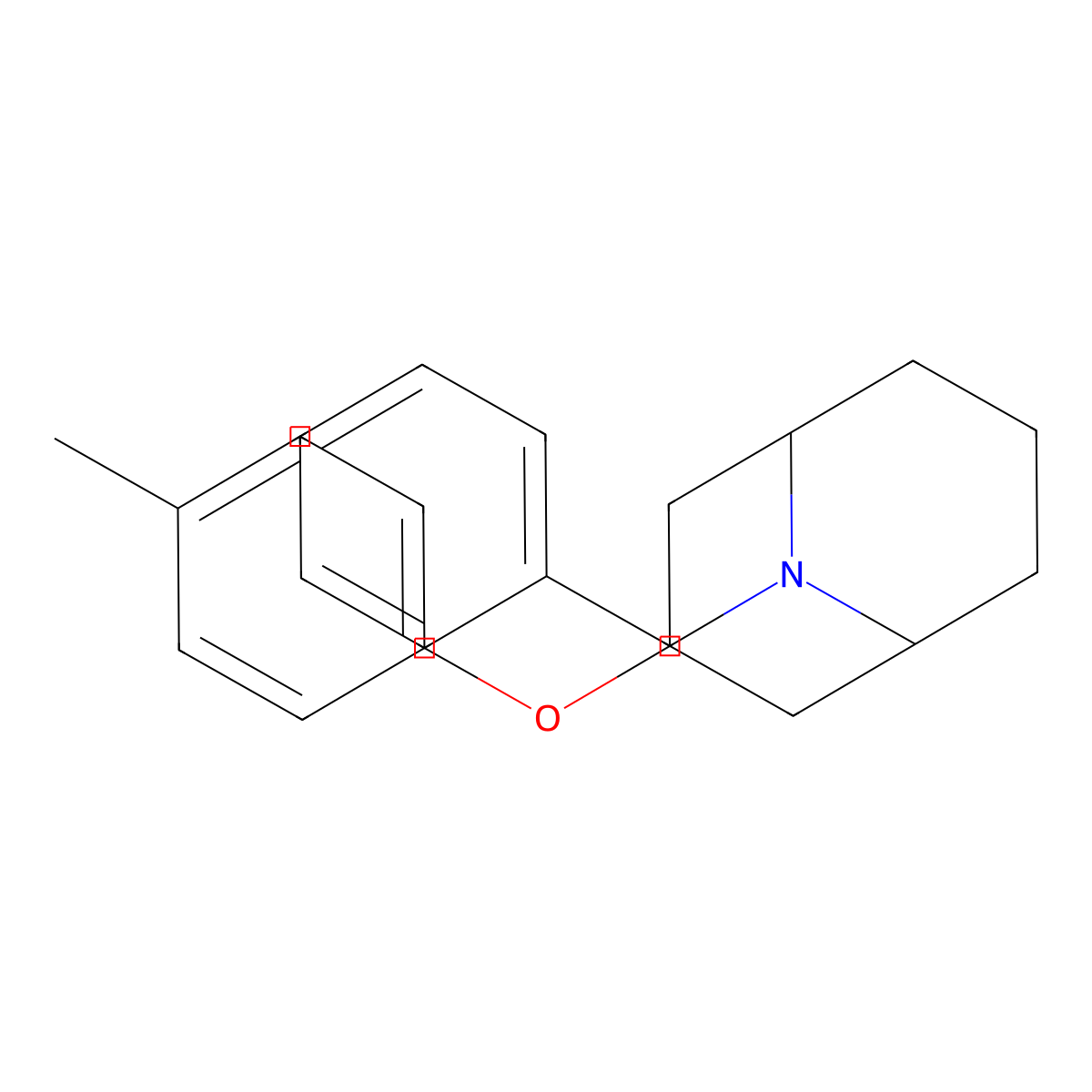 9-Azabicyclo(3.3.1)nonan-3-ol, 9-benzyl-3-(p-tolyl)- molecular structure, CAS 102585-82-0