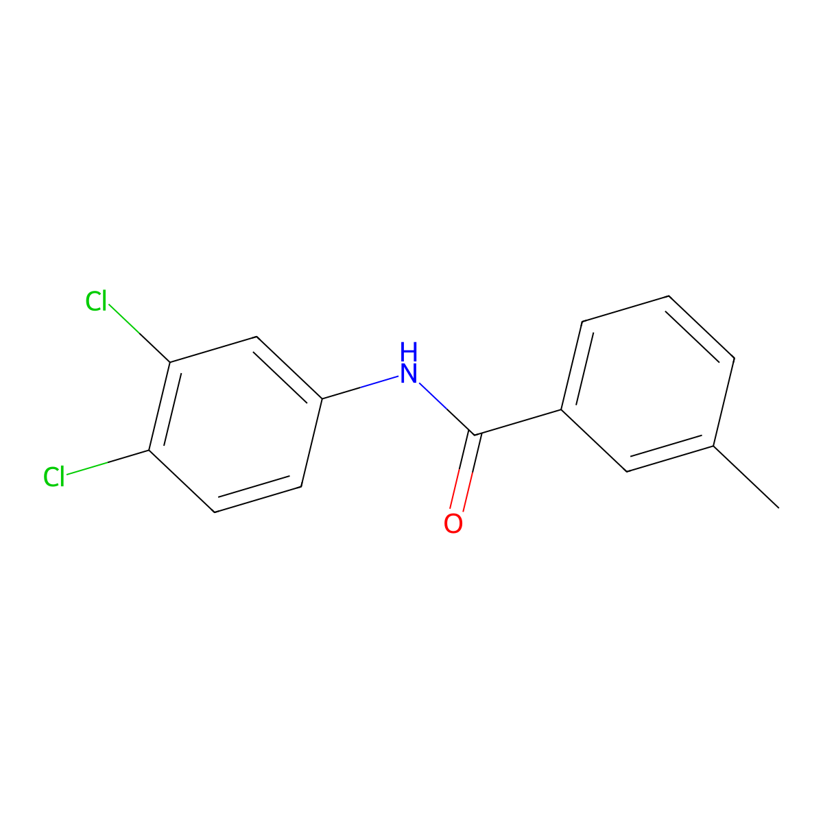 3',4'-Dichloro-3-methylbenzanilide molecular structure, CAS 102587-39-3