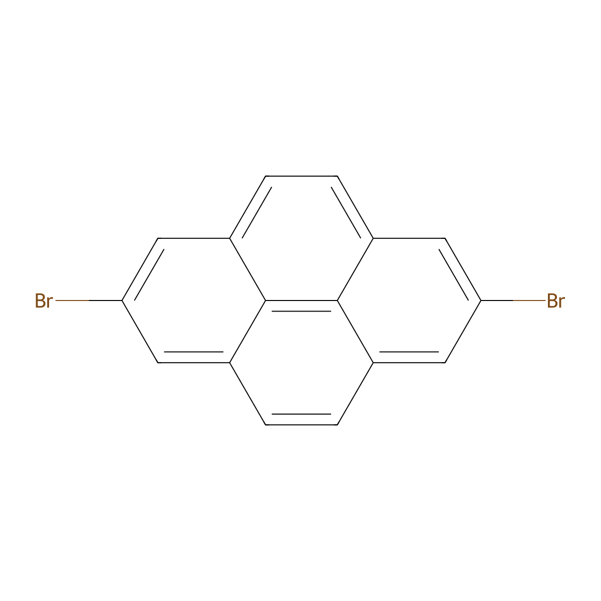 2,7-Dibromopyrene molecular structure, CAS 102587-98-4