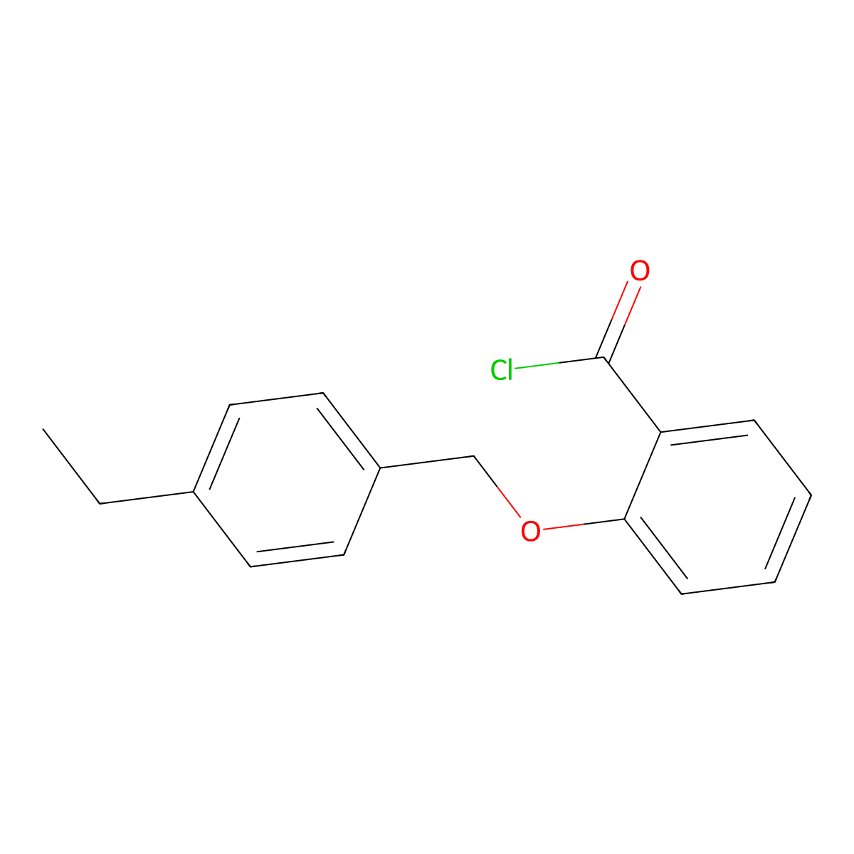 2-[(4-ethylphenoxy)methyl]benzoyl Chloride molecular structure, CAS 1025889-11-5