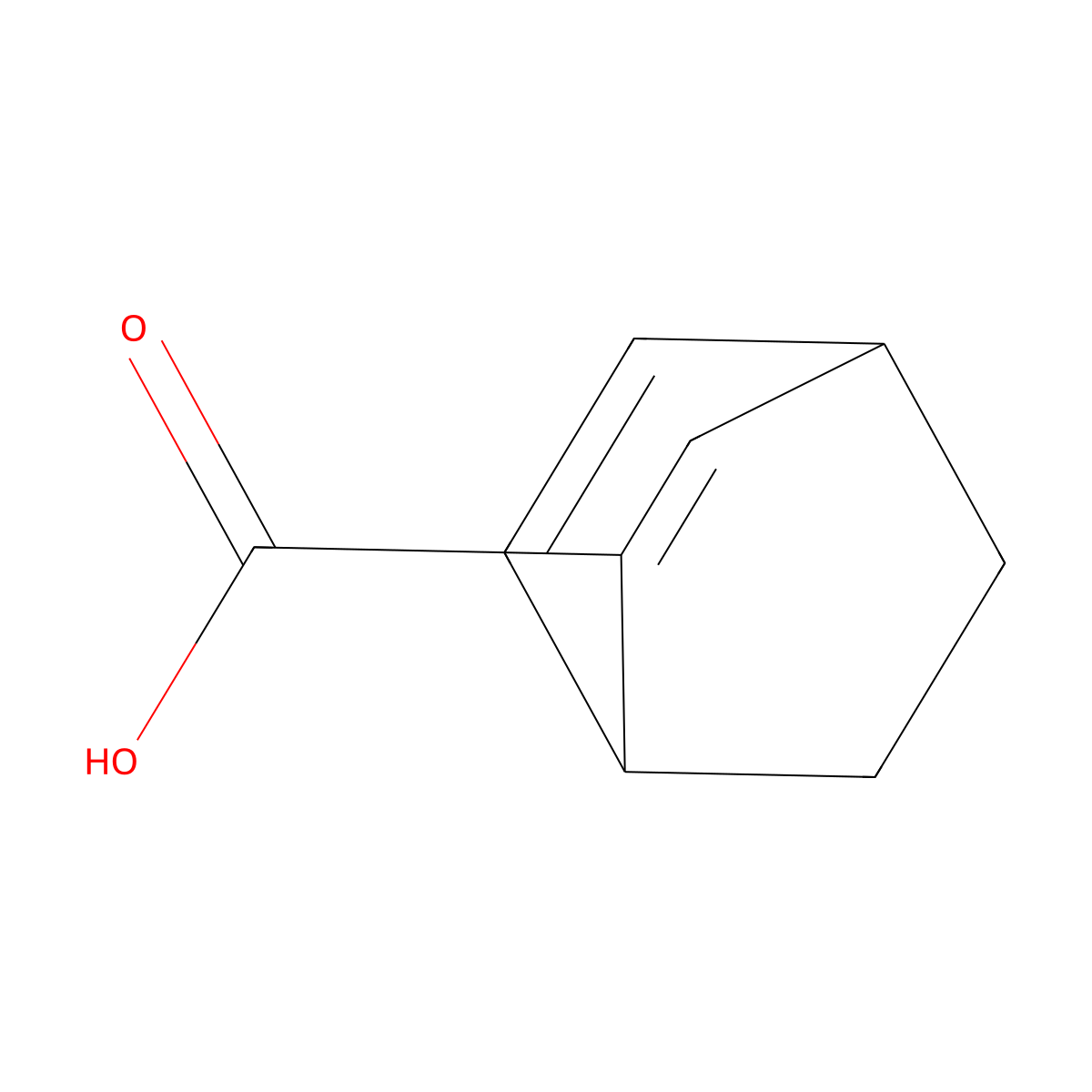 Bicyclo[2.2.2]octa-2,5-diene-2-carboxylic acid molecular structure, CAS 102589-30-0
