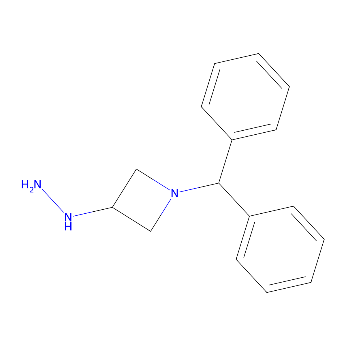 (1-Benzhydryl-azetidin-3-yl)-hydrazine molecular structure, CAS 1025899-41-5