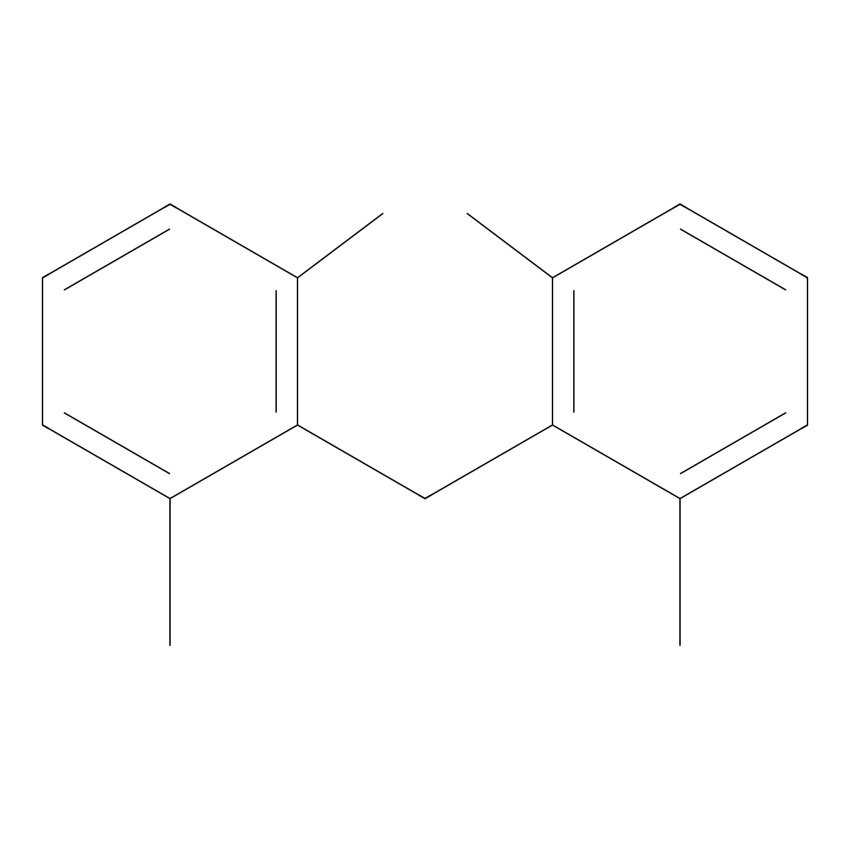 2-(2,6-Dimethylbenzyl)-1,3-dimethylbenzene molecular structure, CAS 10259-11-7