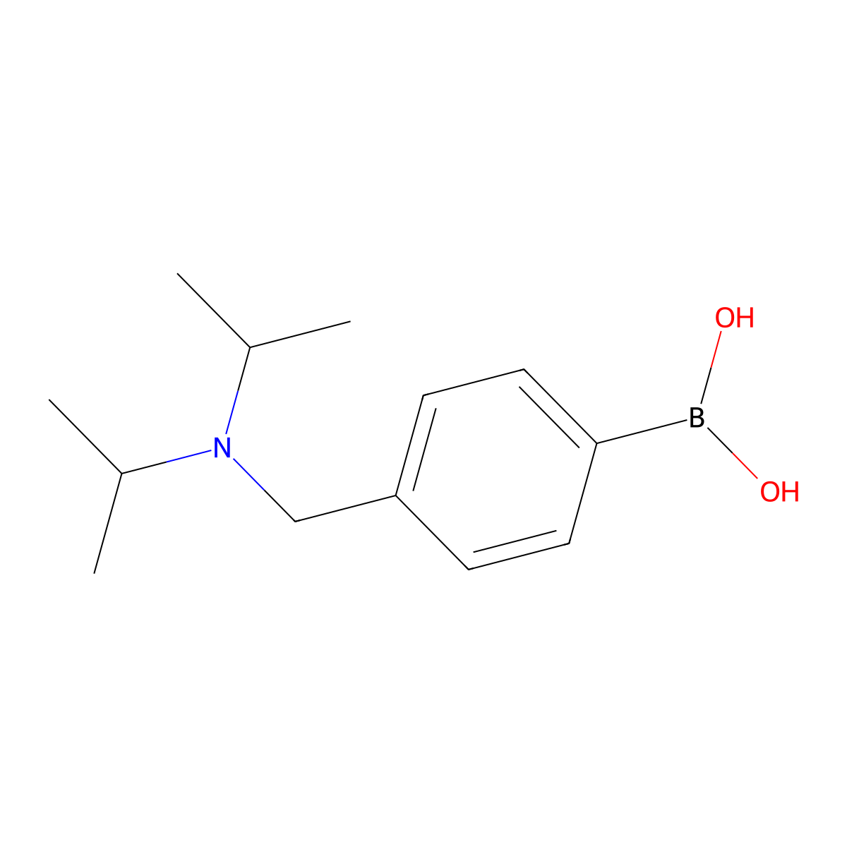 (4-((Diisopropylamino)methyl)phenyl)boronic acid molecular structure, CAS 1025900-35-9
